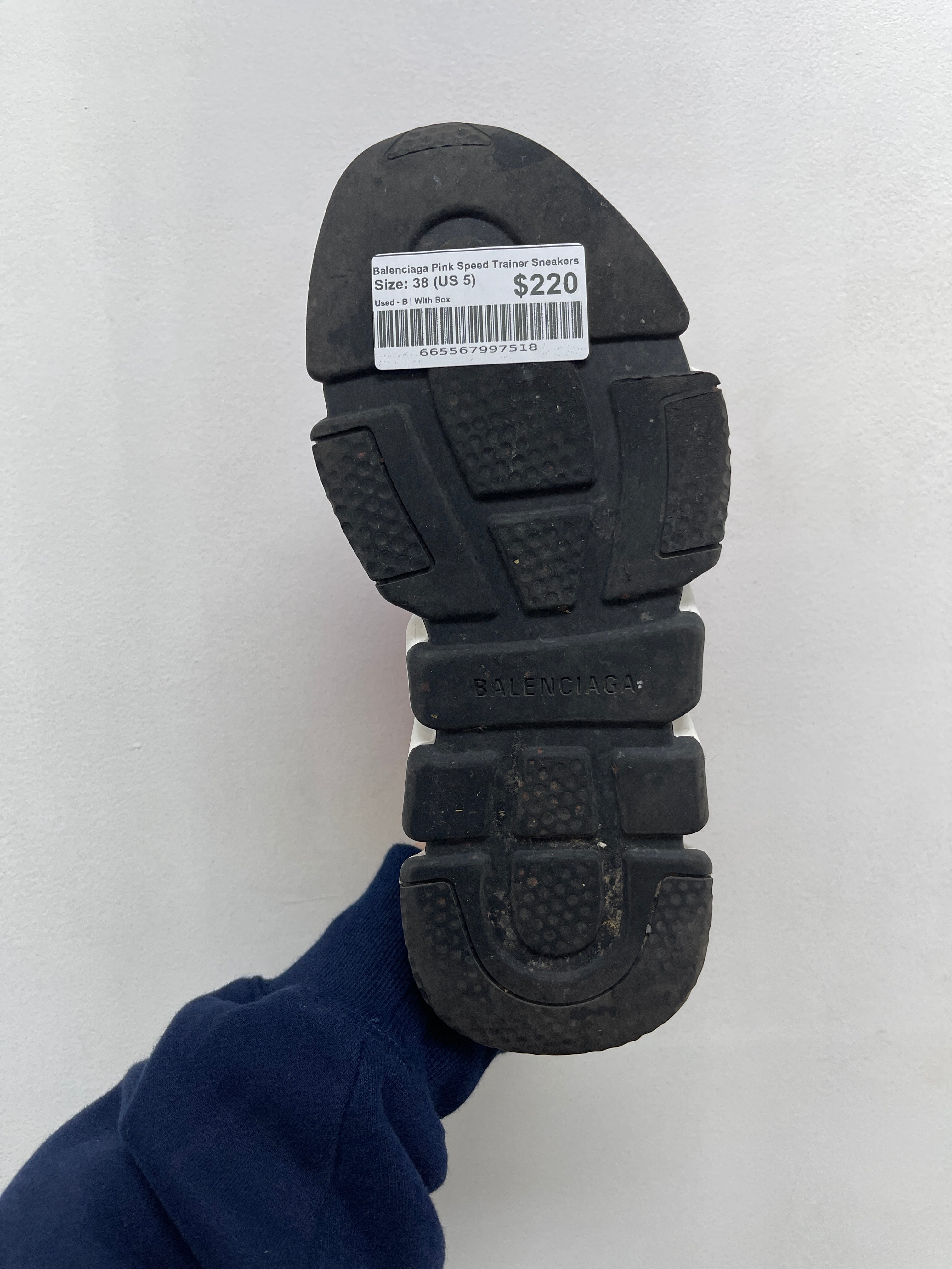 Balenciaga Pink Speed Trainer Sneakers