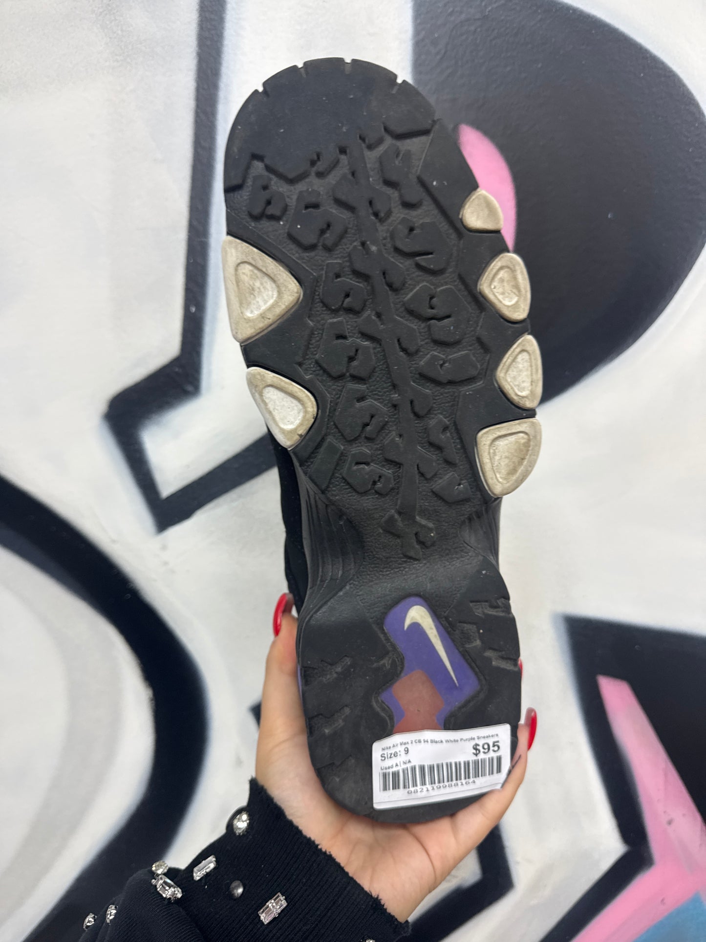 Nike Air Max 2 CB 94 Black White Purple Sneakers