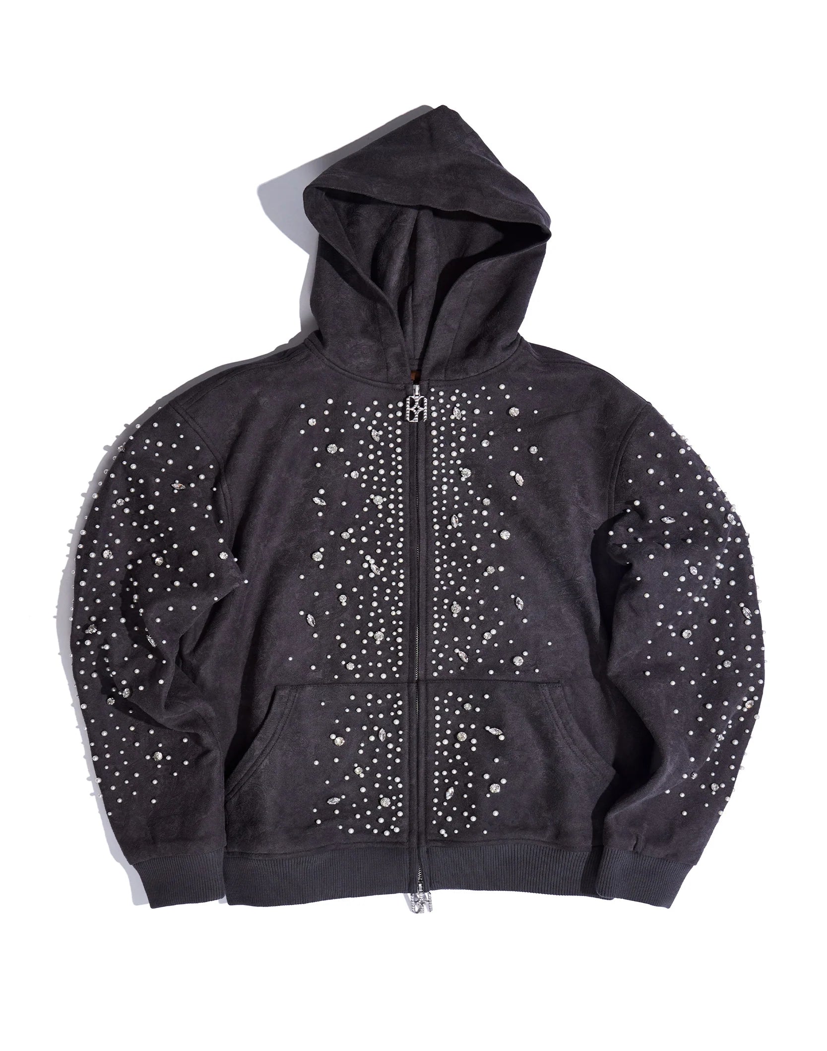 Birth Of Royal Child "Cashew Blossom Pearl" Black Hoodie