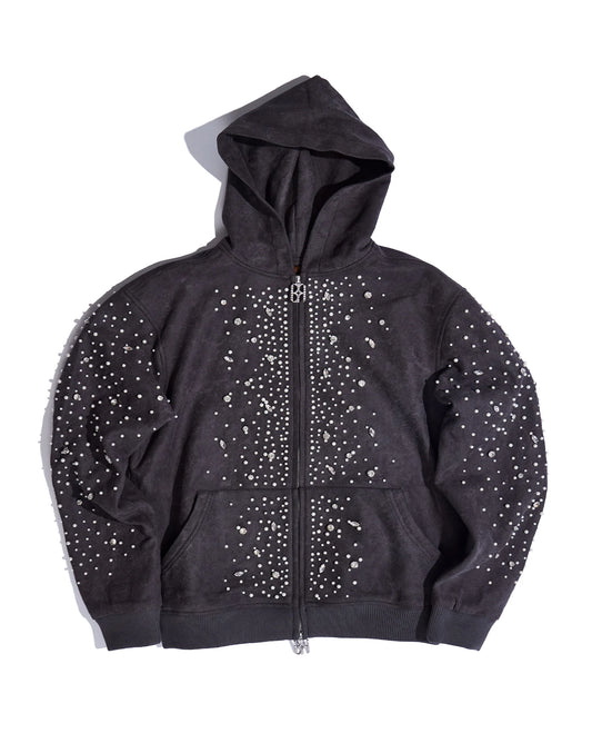 Birth Of Royal Child "Cashew Blossom Pearl" Black Hoodie