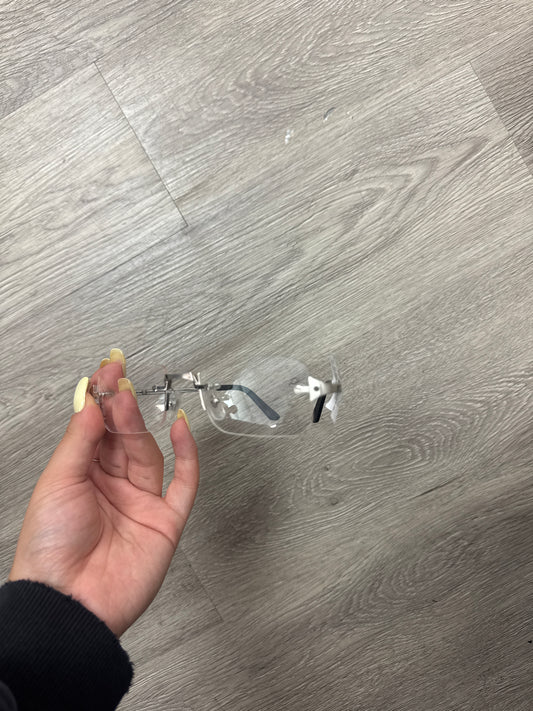 Cartier Clear Silver Glasses Used