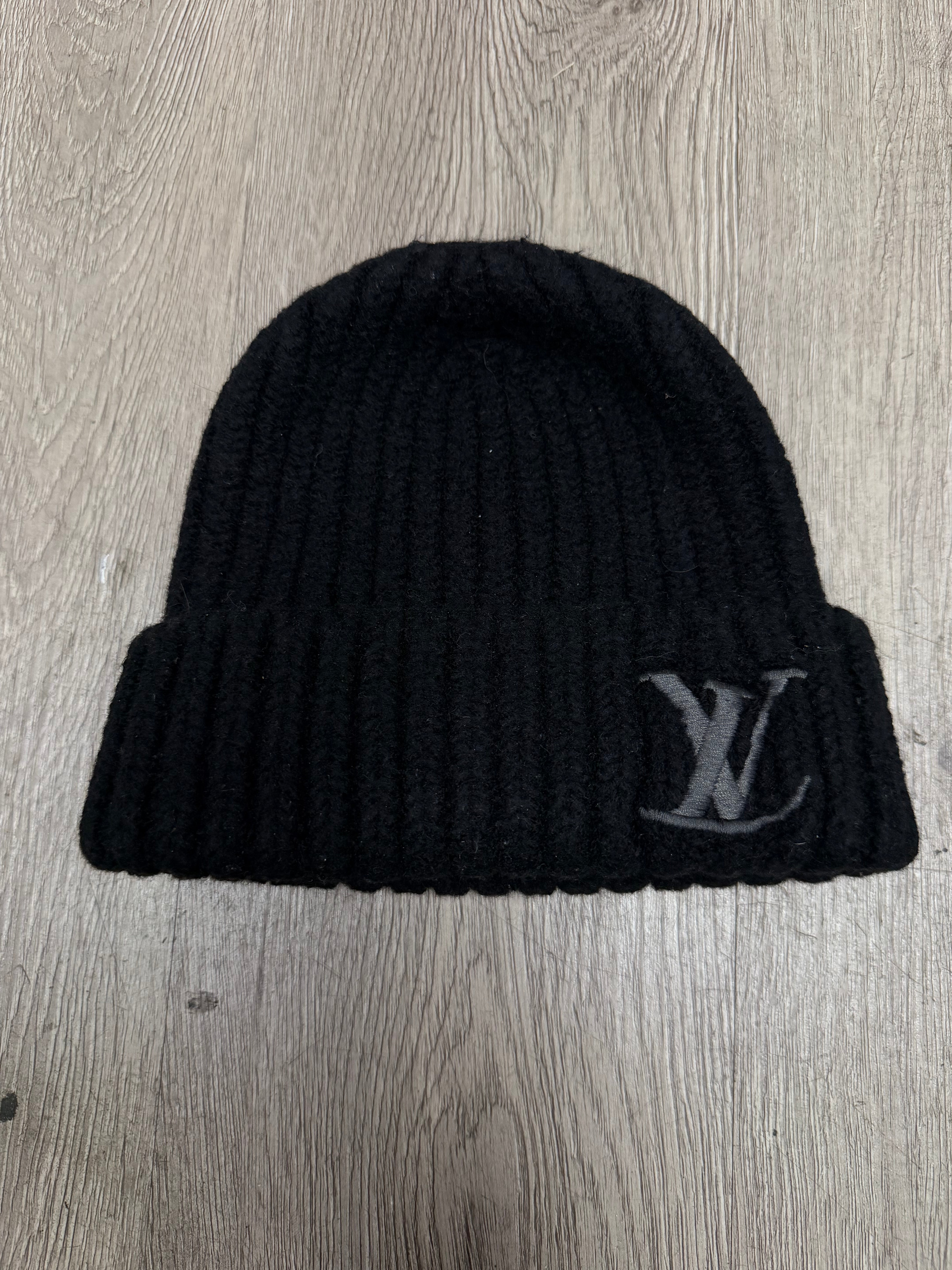 Louis Vuitton Black Grey Dual (Shrunk) Beanie