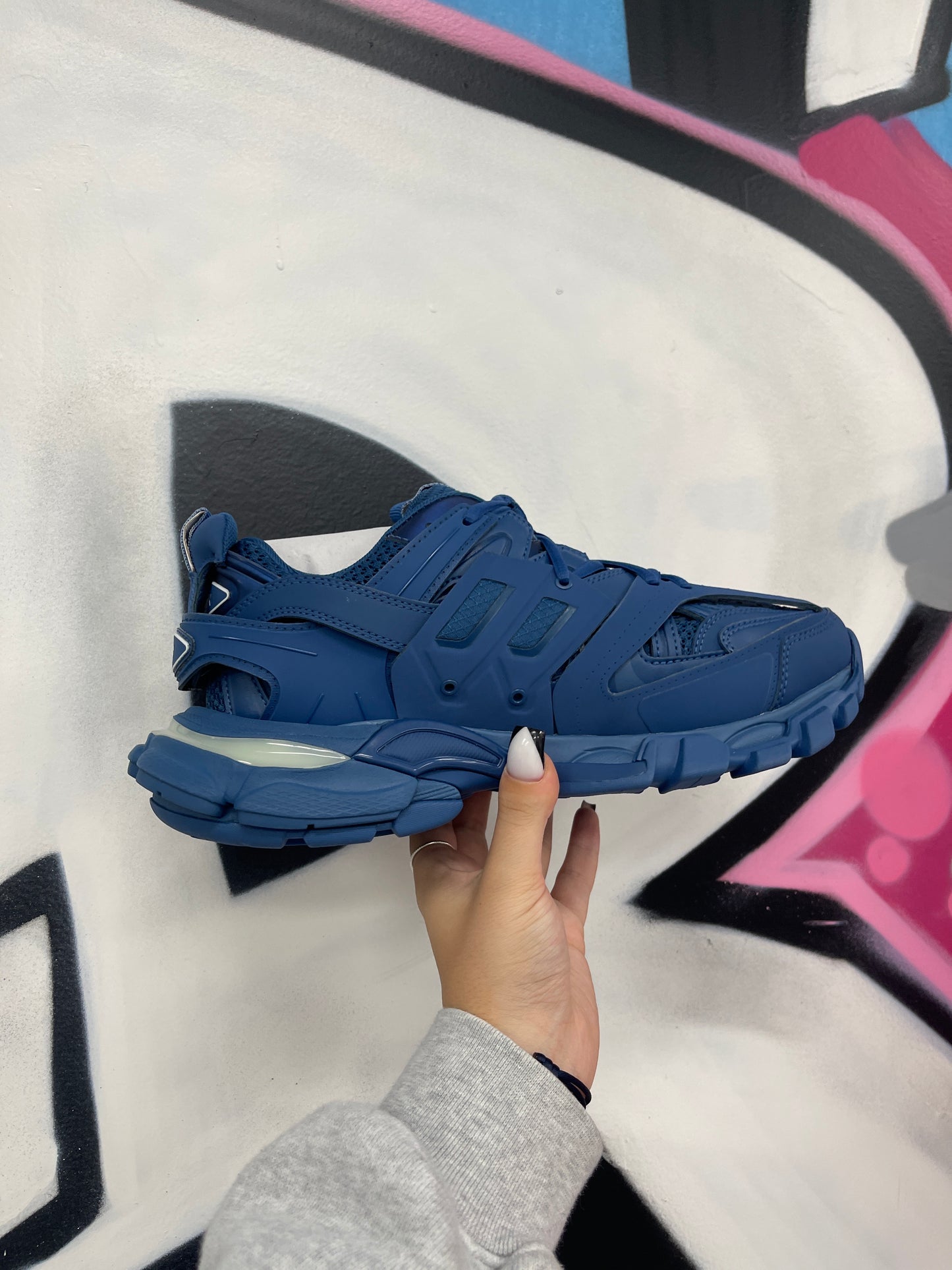 Balenciaga Track Runner Navy LED New 40 (US 7) With Box
