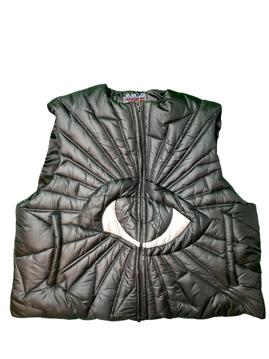 House Of Errors "Eye" Black Puffer Vest
