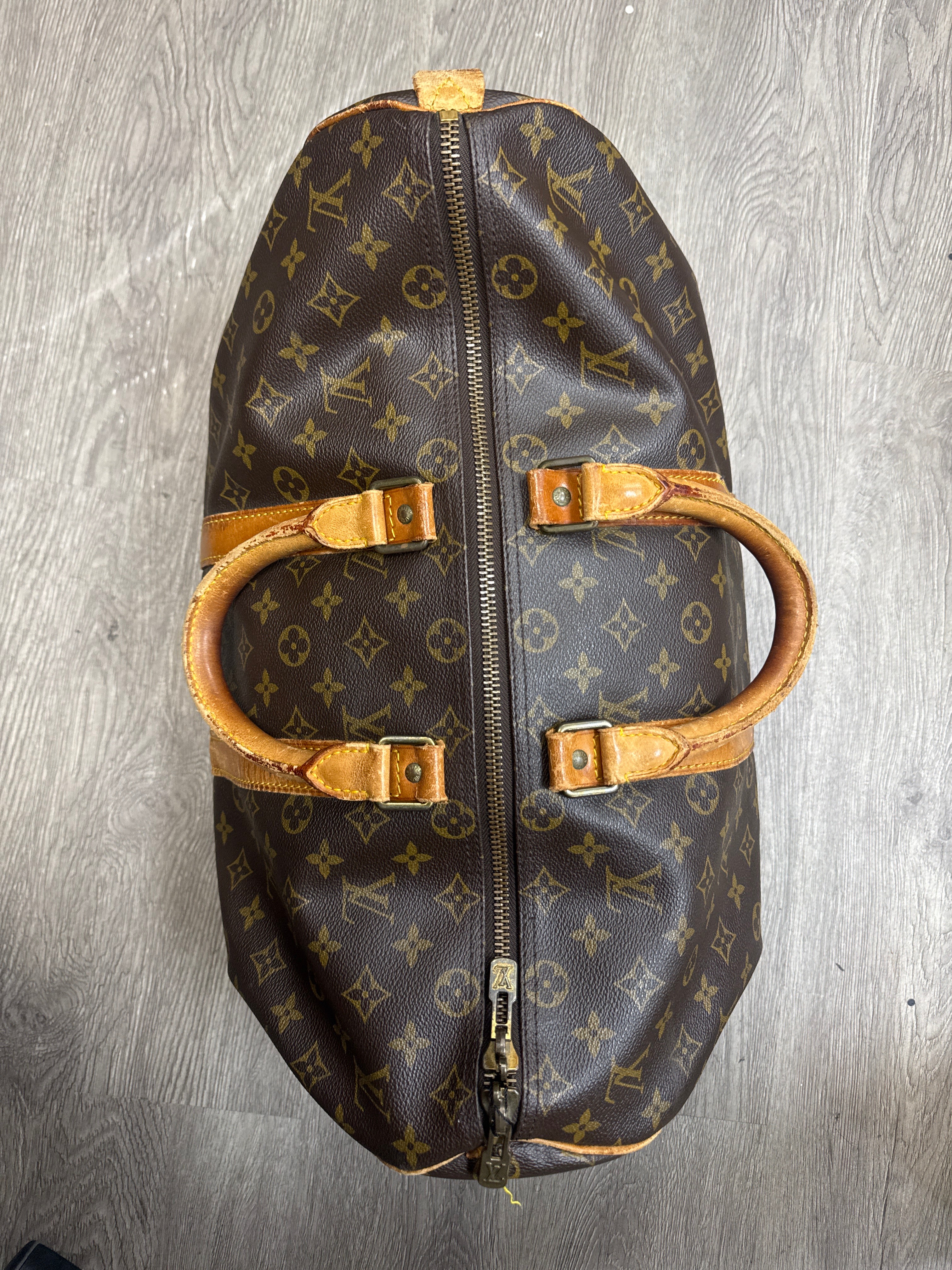 Louis Vuitton Brown Monogram Vintage Duffle Bag