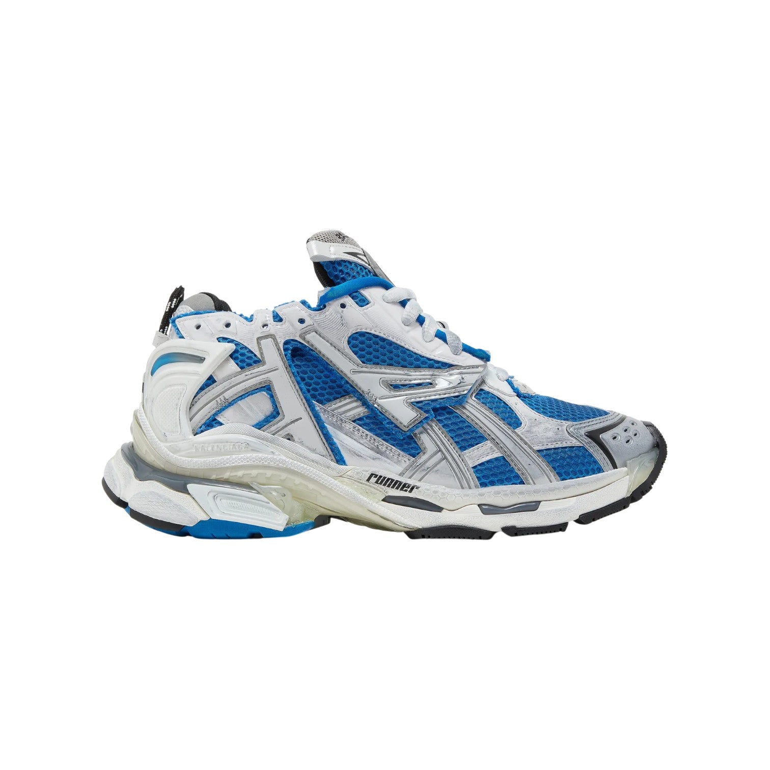 Balenciaga 'Runner' White & Blue Sneakers