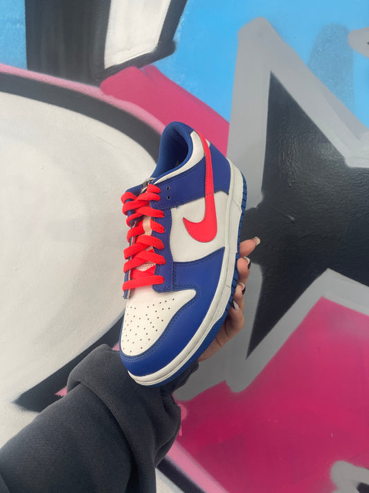 Nike Dunk Low Royal Blue Crimson Used 6.5Y No Box
