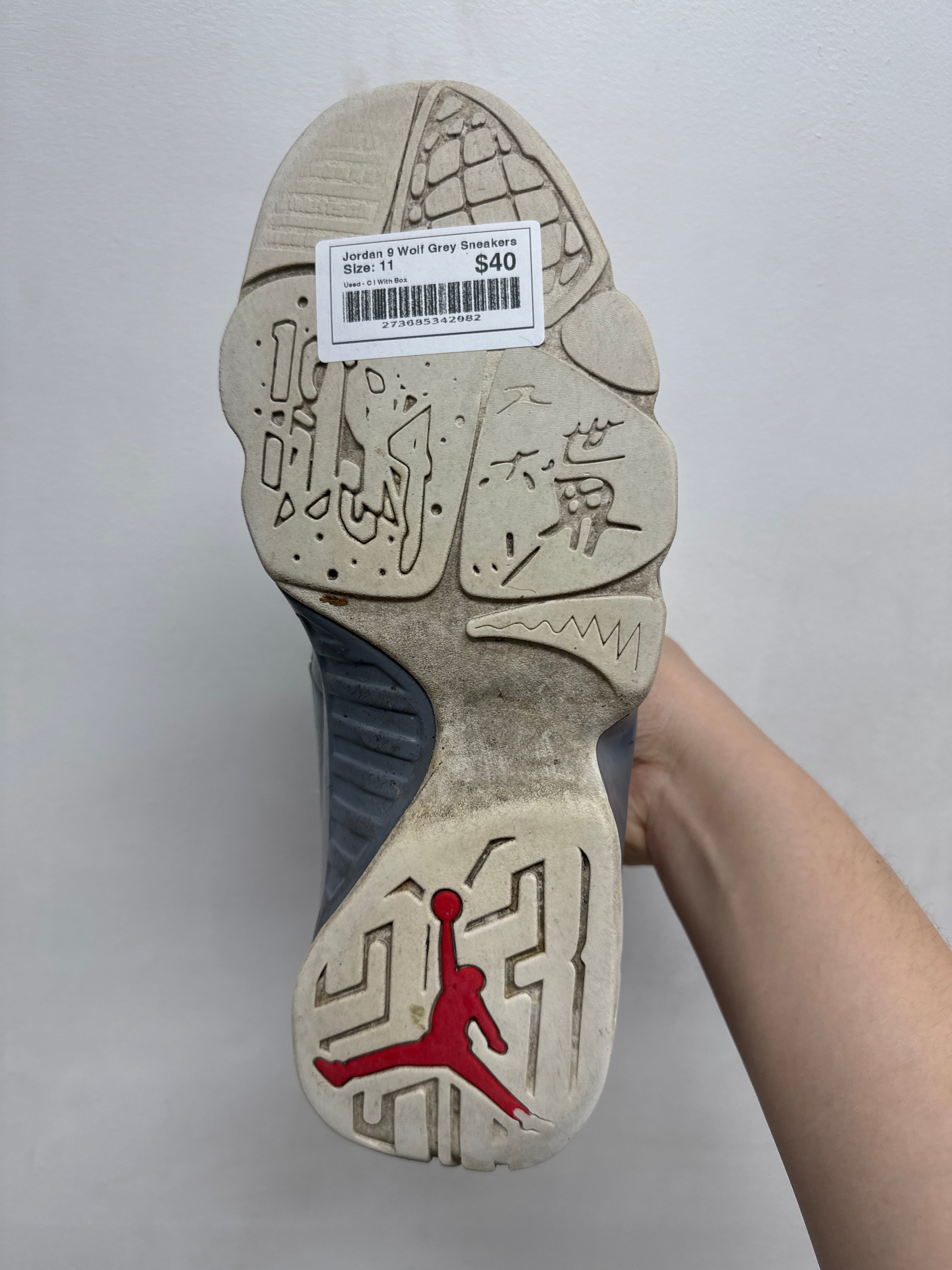 Jordan 9 Wolf Grey Sneakers