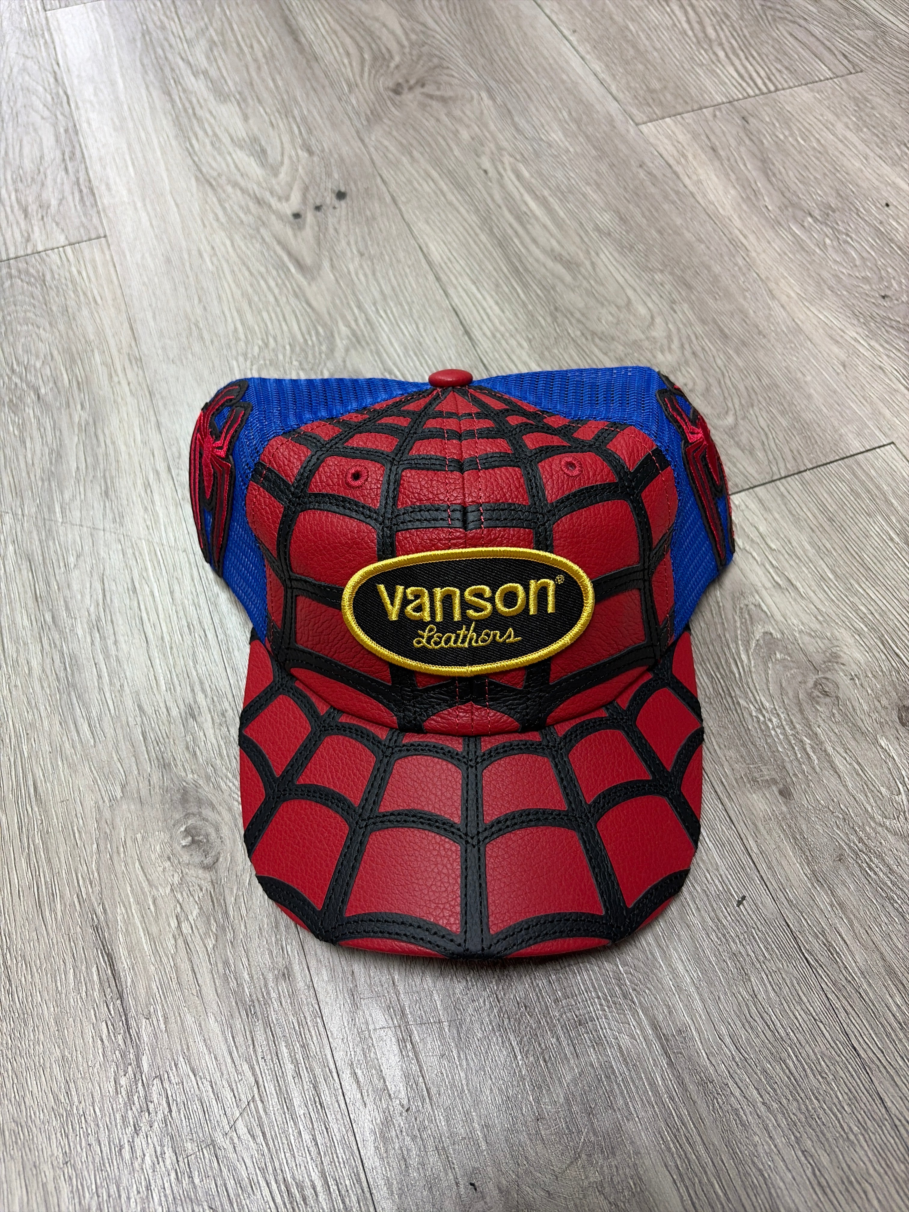Supreme x Vanson x Spiderman Mesh Red 6 Panel Hat