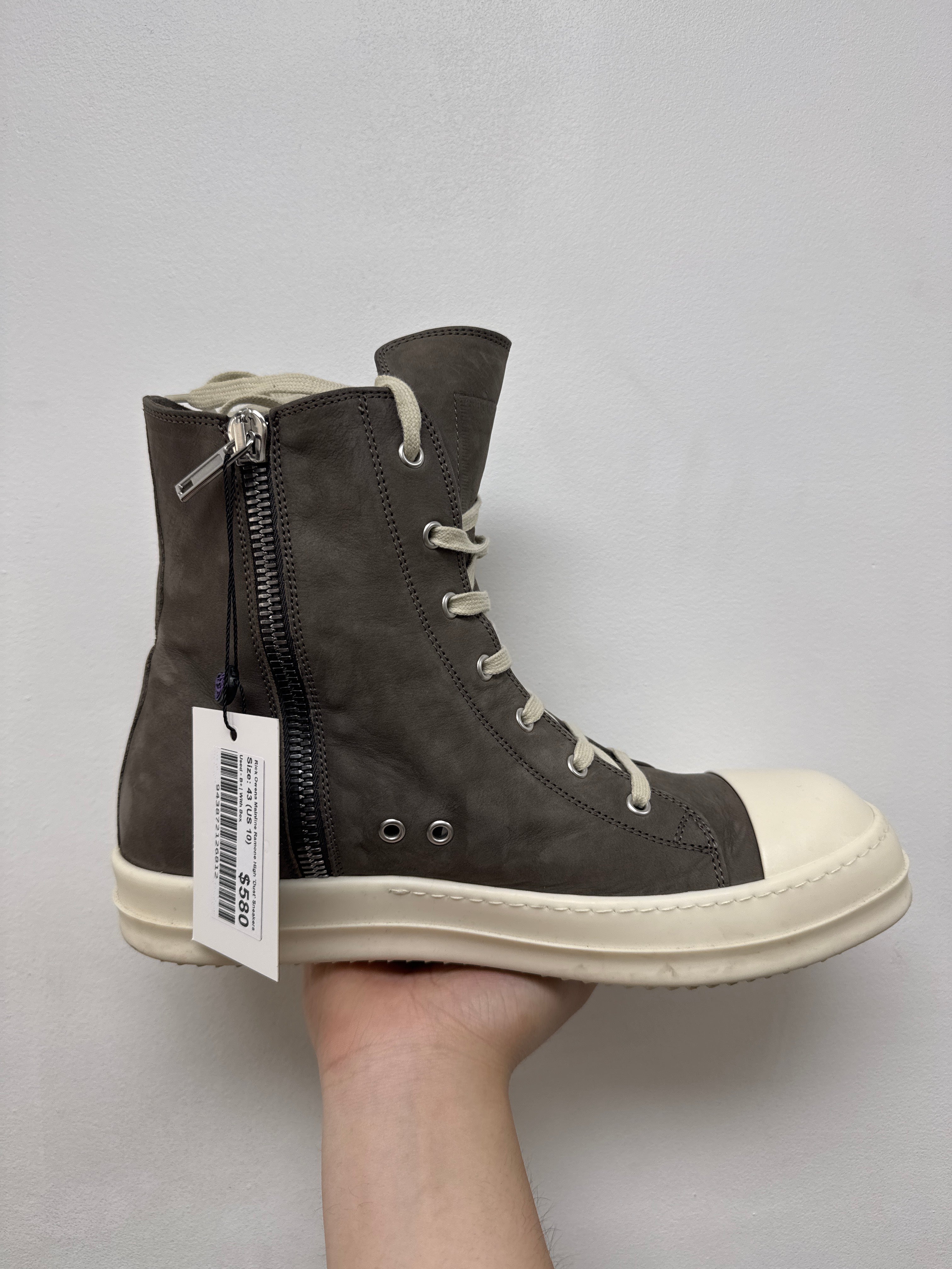 Rick Owens Mainline Ramone High 'Dust' Sneakers
