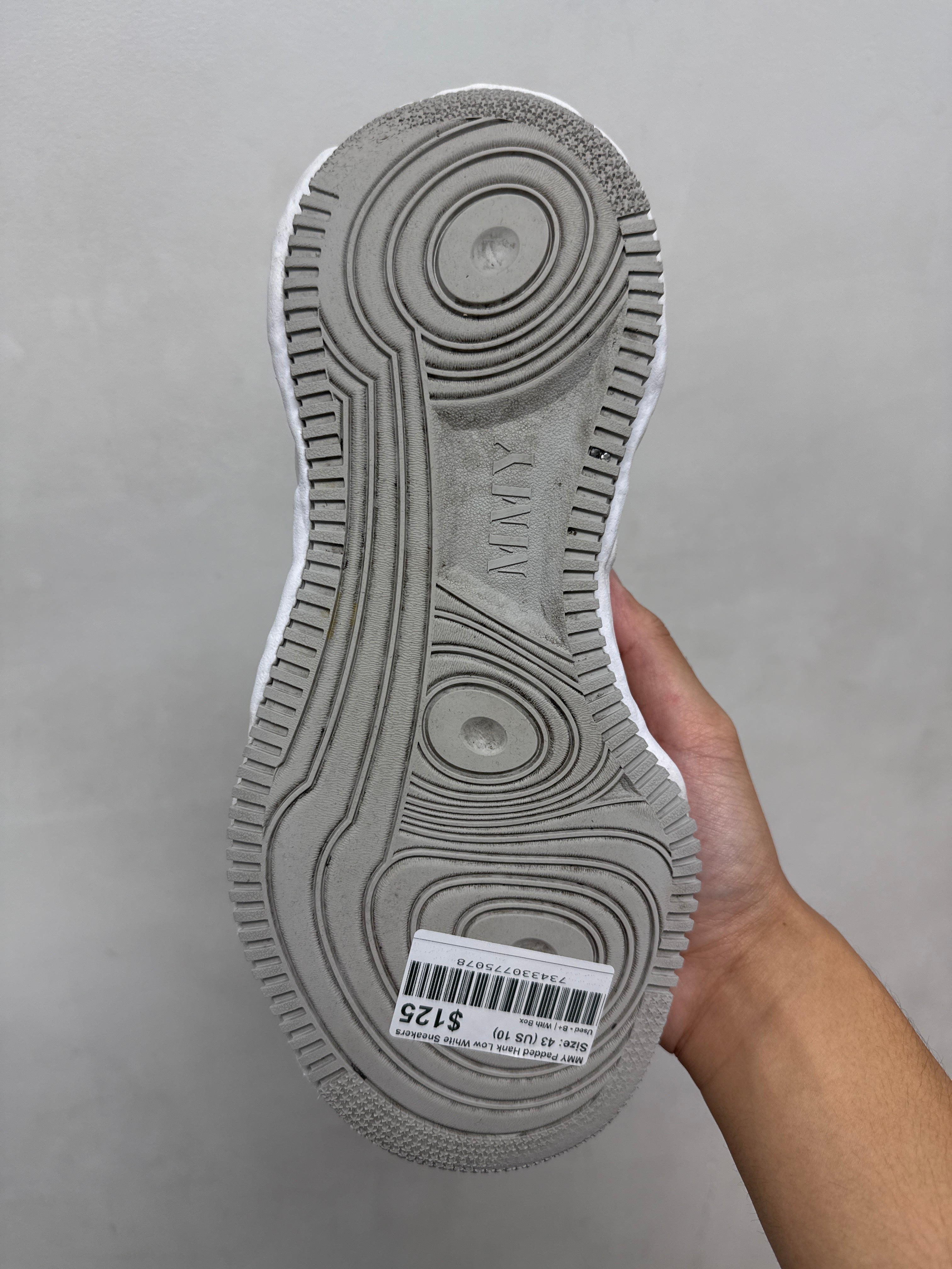 MMY Padded Hank Low White Sneakers