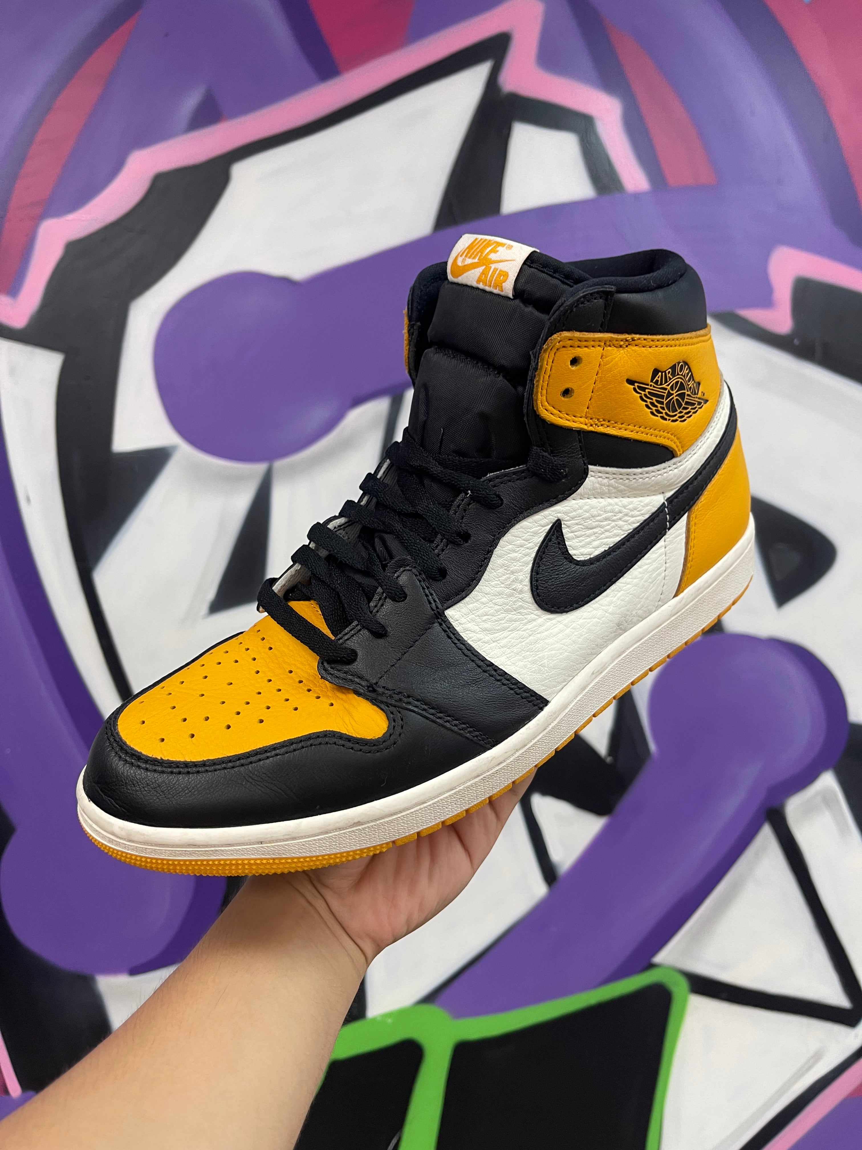 Jordan 1 Taxi Toe Sneakers