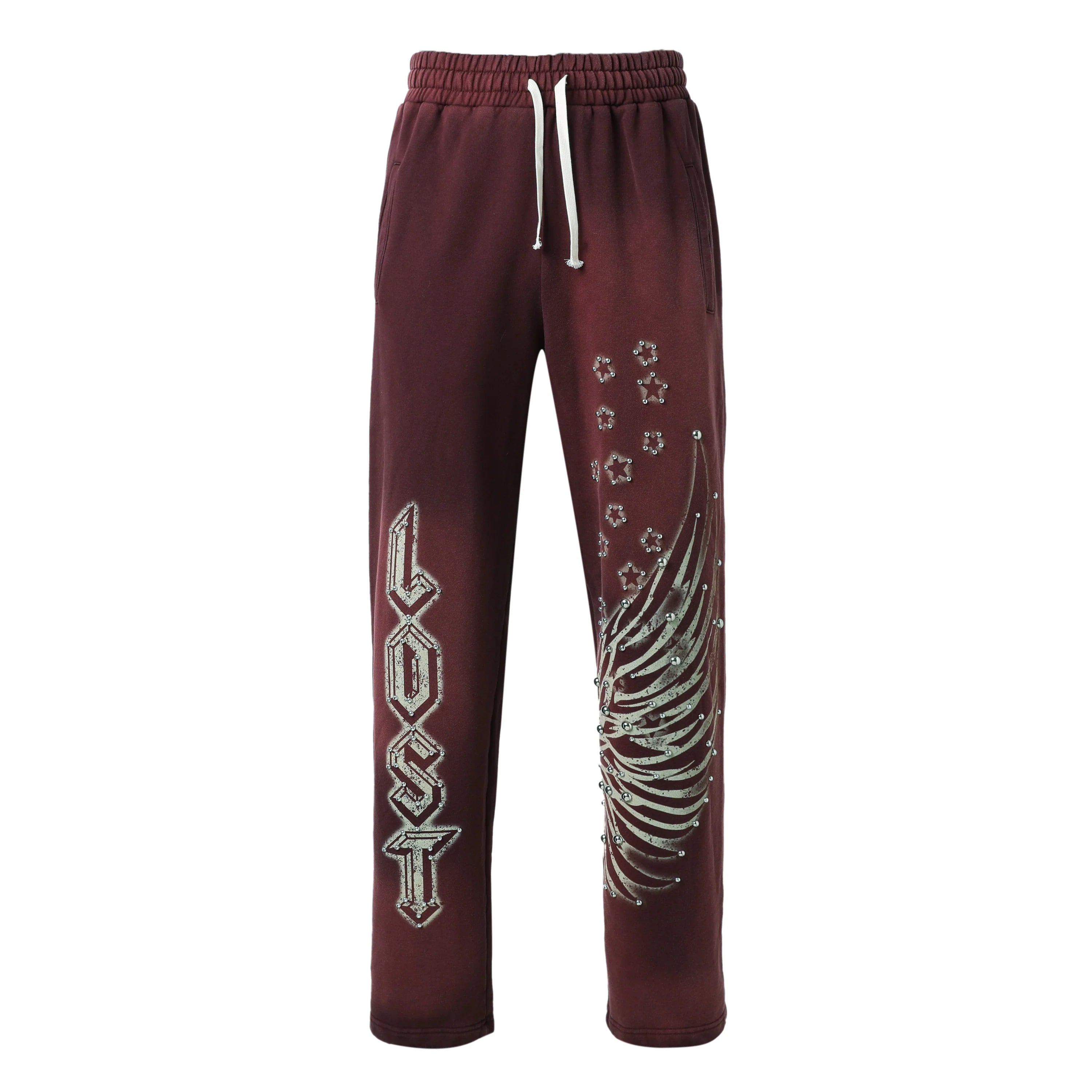 Lost Intricacy Sweats Burgundy