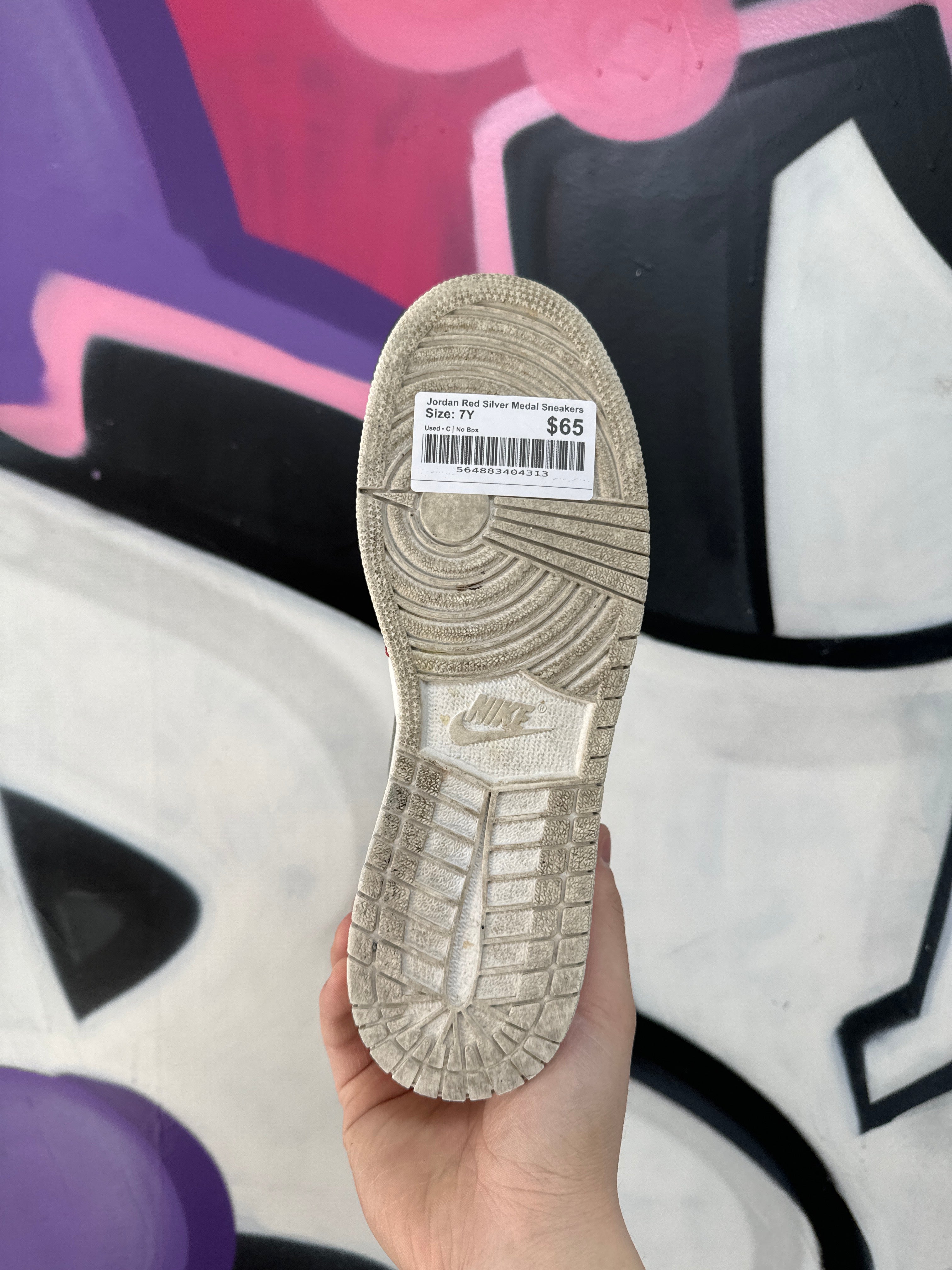 Jordan Red Silver Medal Sneakers