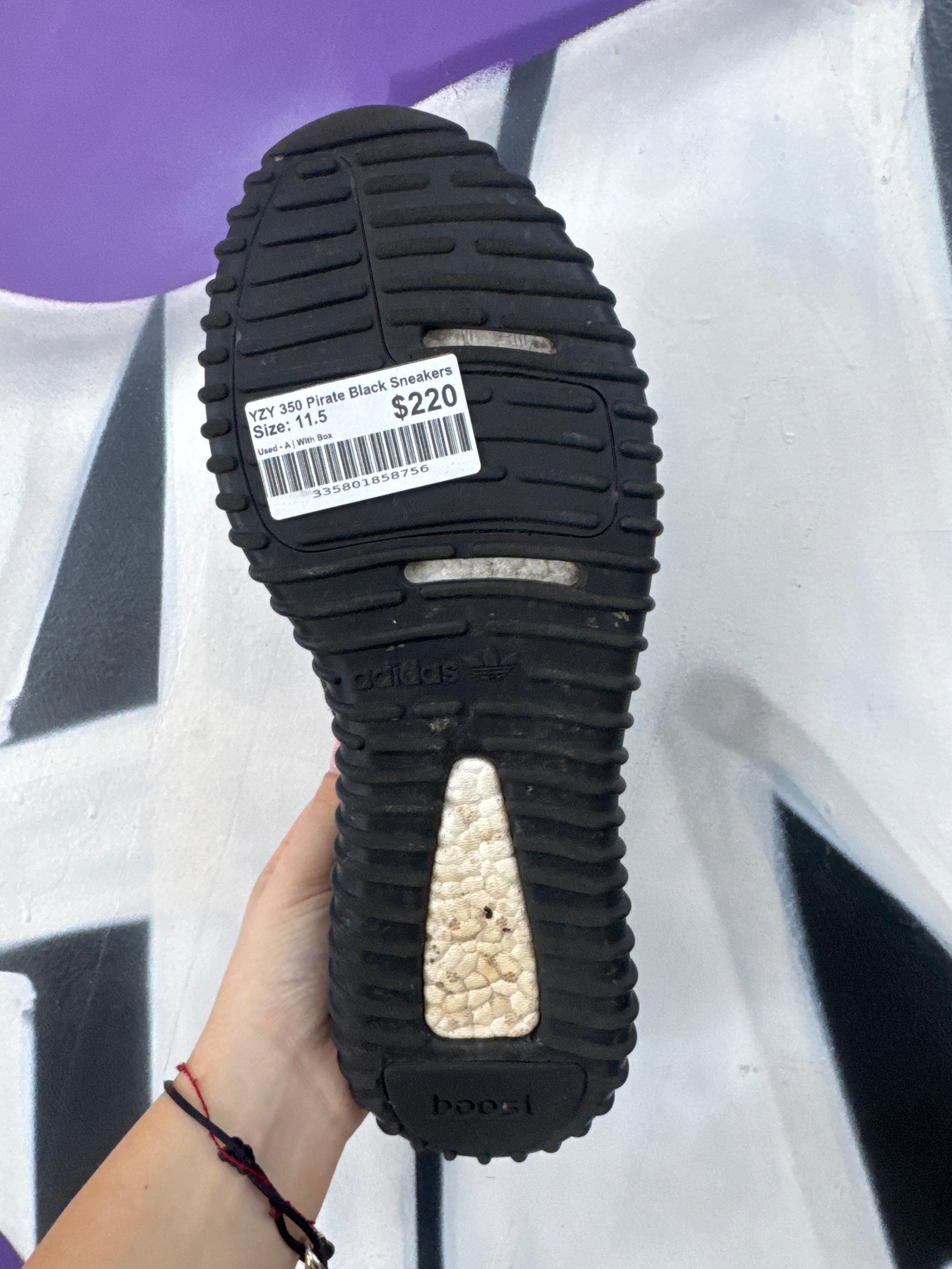 YZY 350 Pirate Black Sneakers