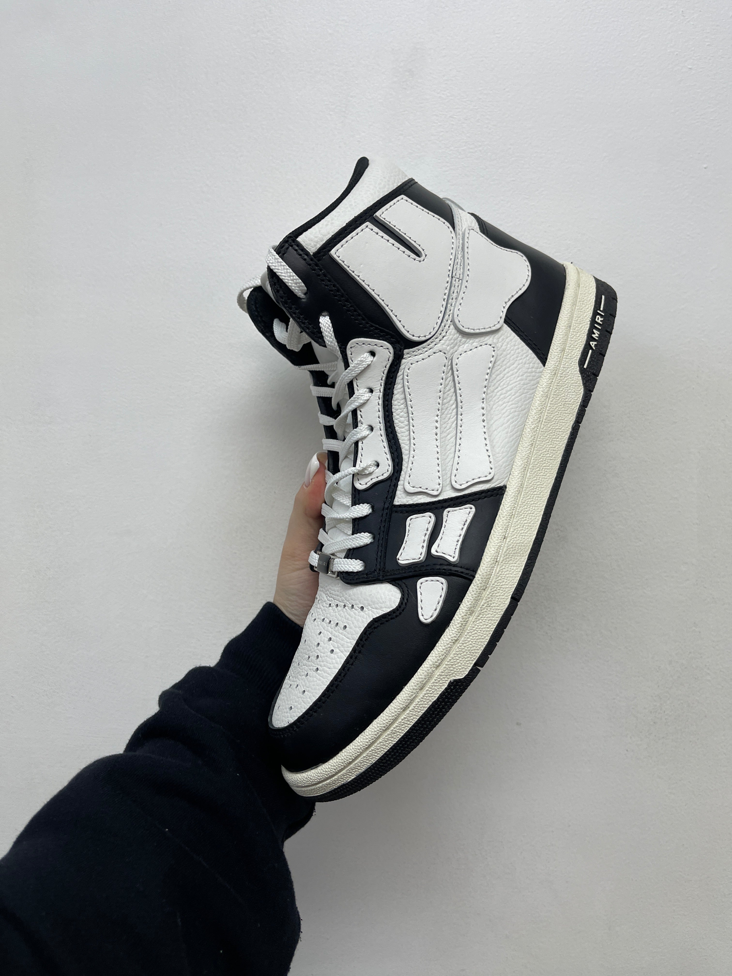 Amiri Skel-Top Hi Black White Sneakers