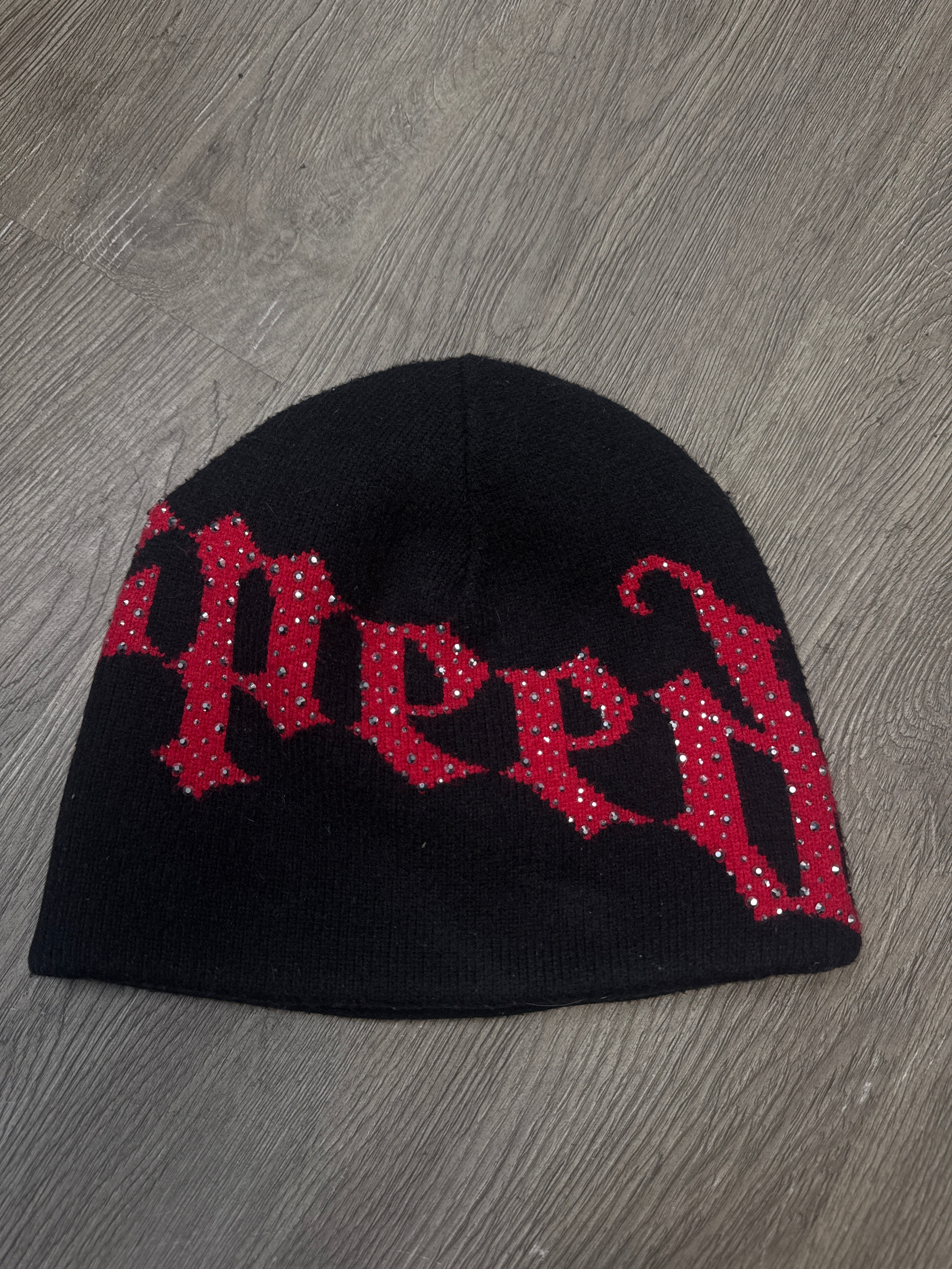 Godspeed Black Red Studded Beanie