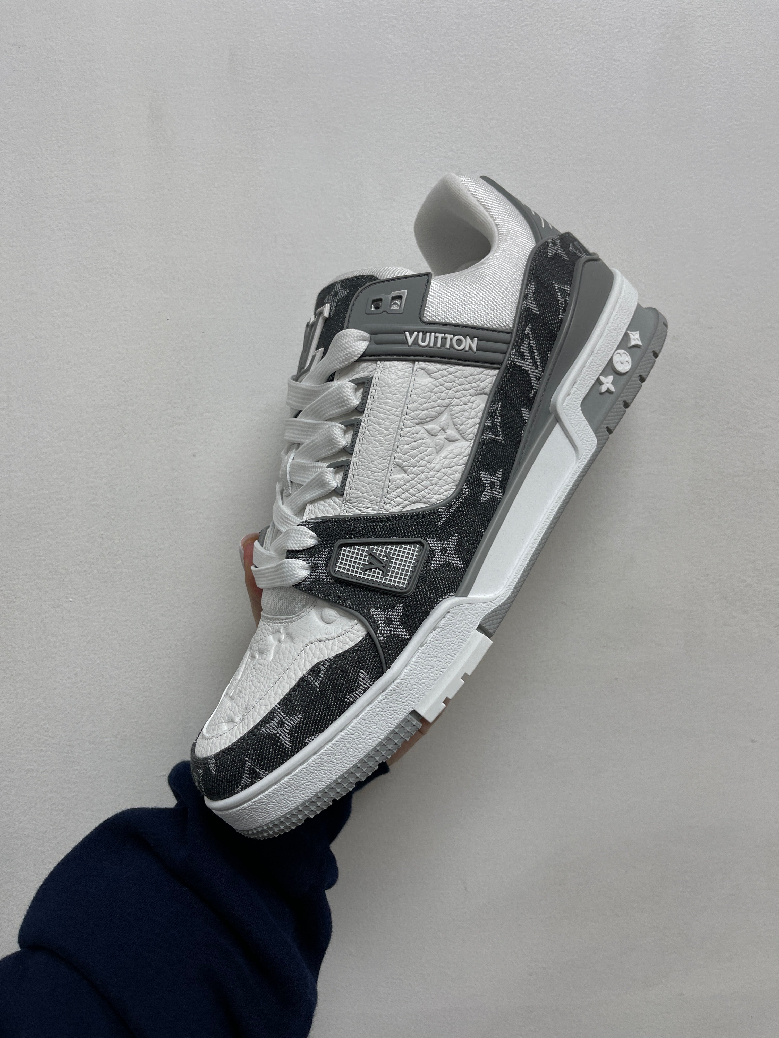 Louis Vuitton Ash Grey Trainer Sneakers