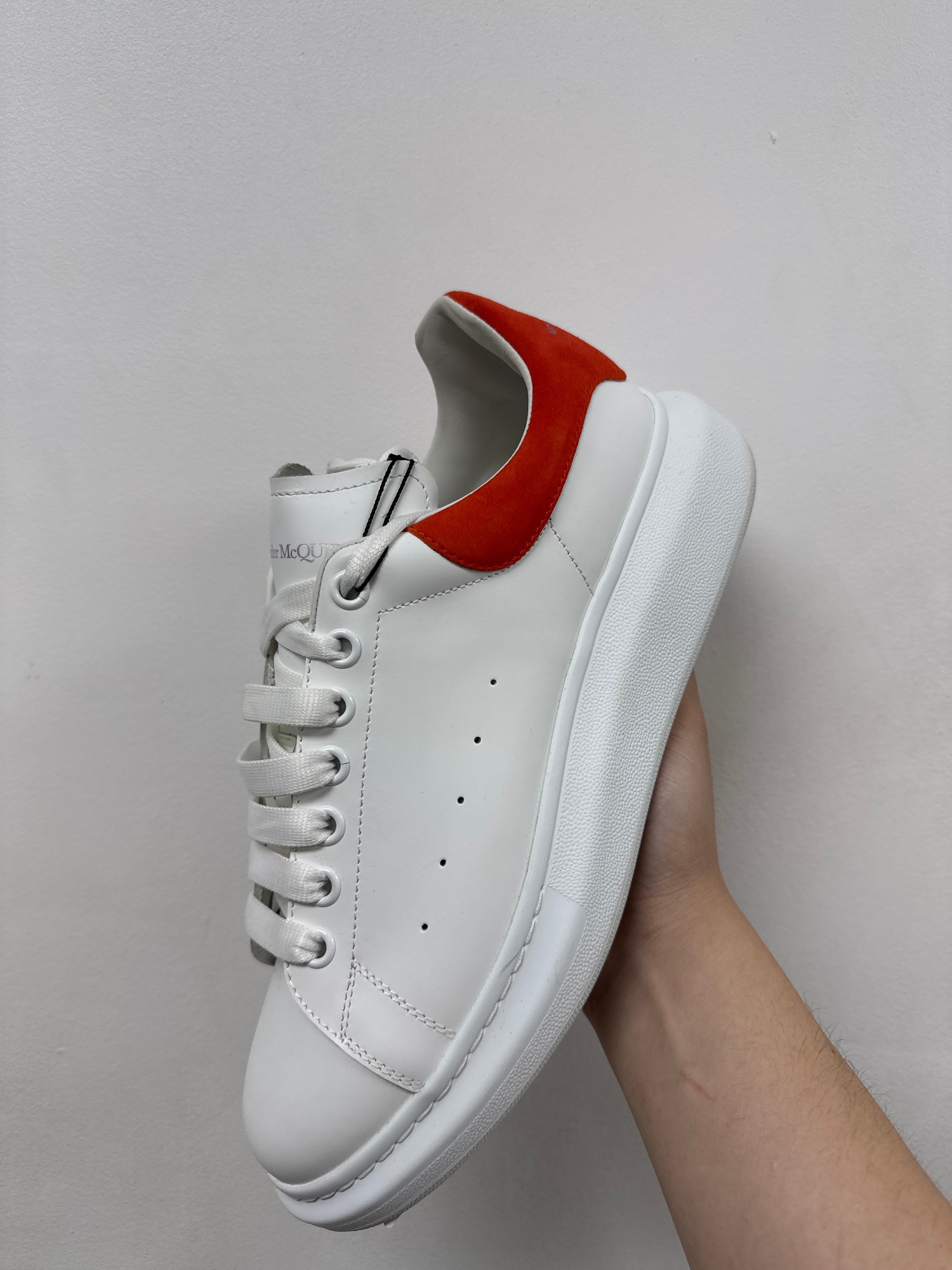Alexander Mcqueen White Red Oversized Sneakers