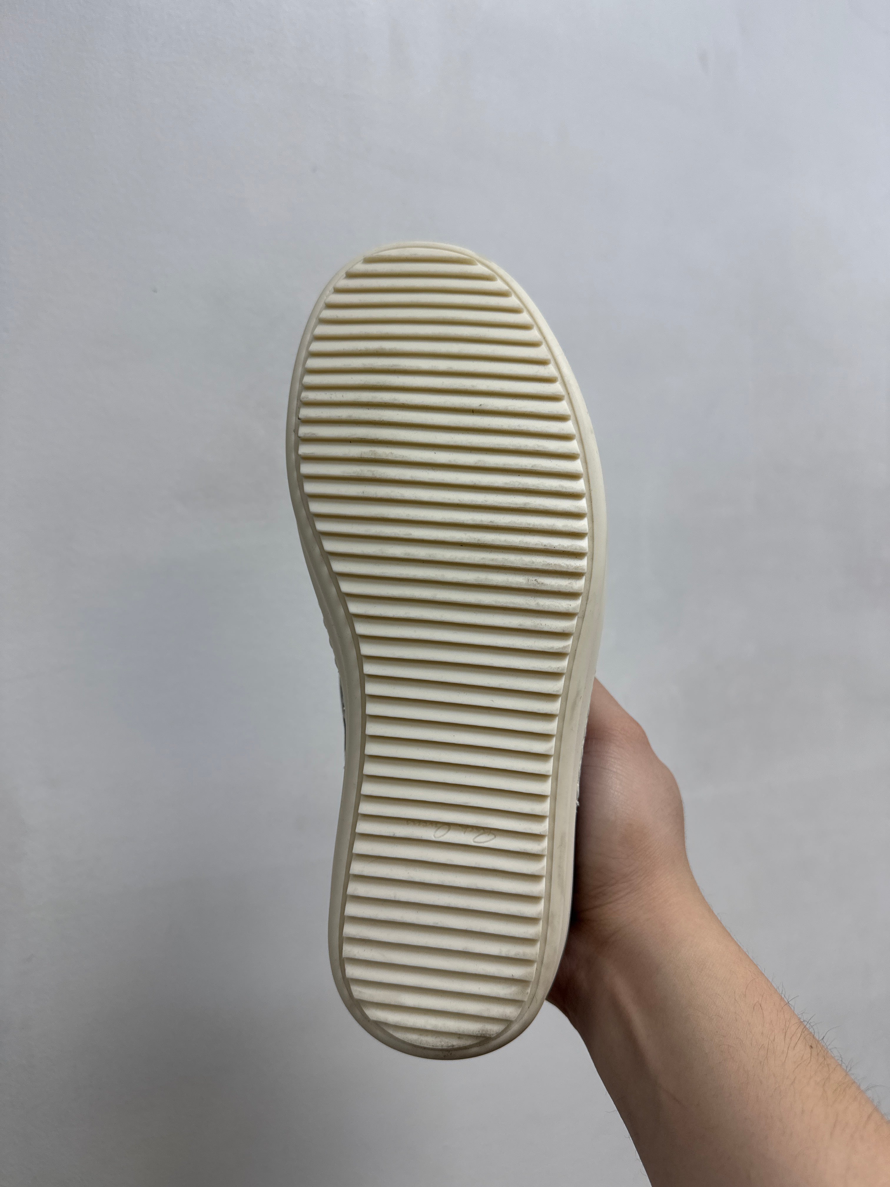 Rick Owens Black & Milk Mainline Ramone Low Sneakers