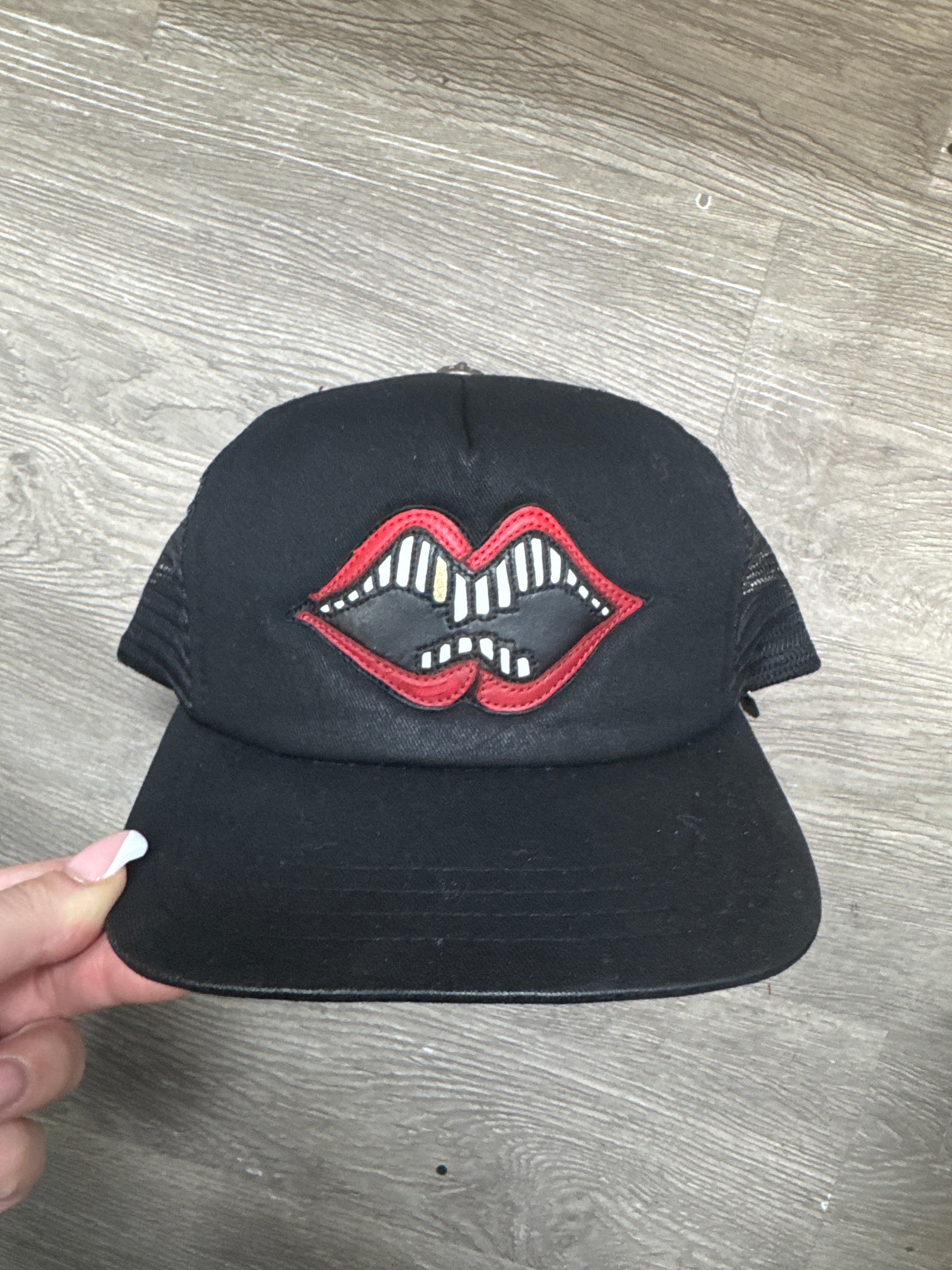 Chrome Hearts Black Matty Boy Chomper Patch Hat