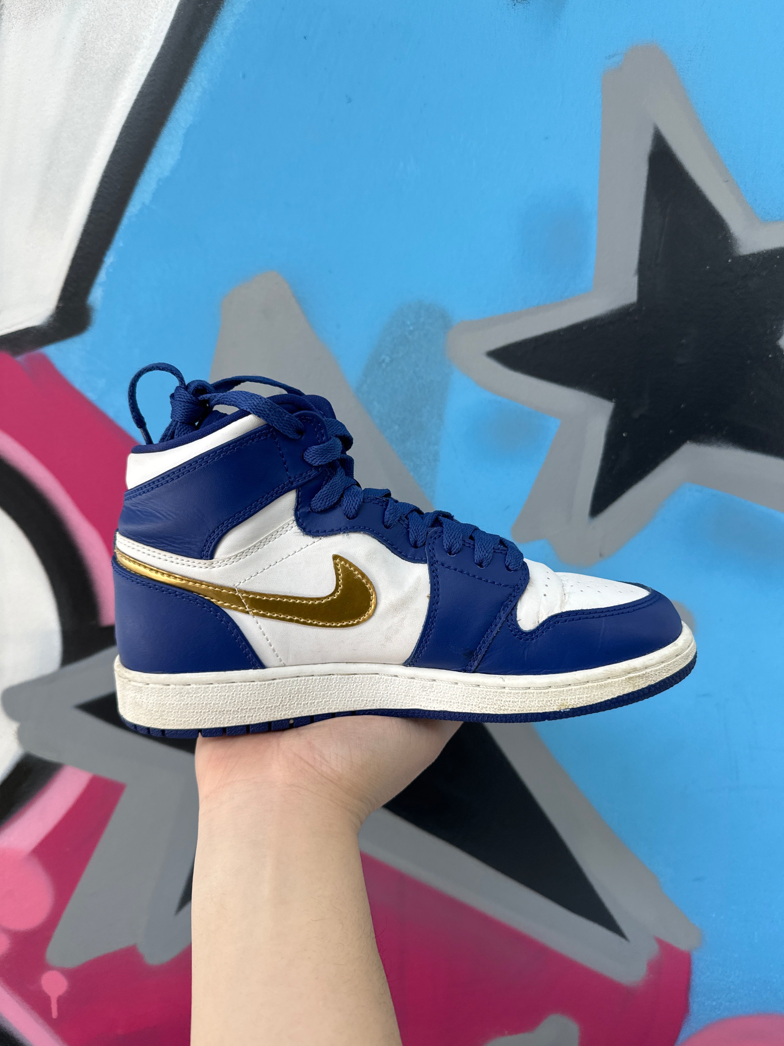 Jordan Blue Gold Medal Sneakers