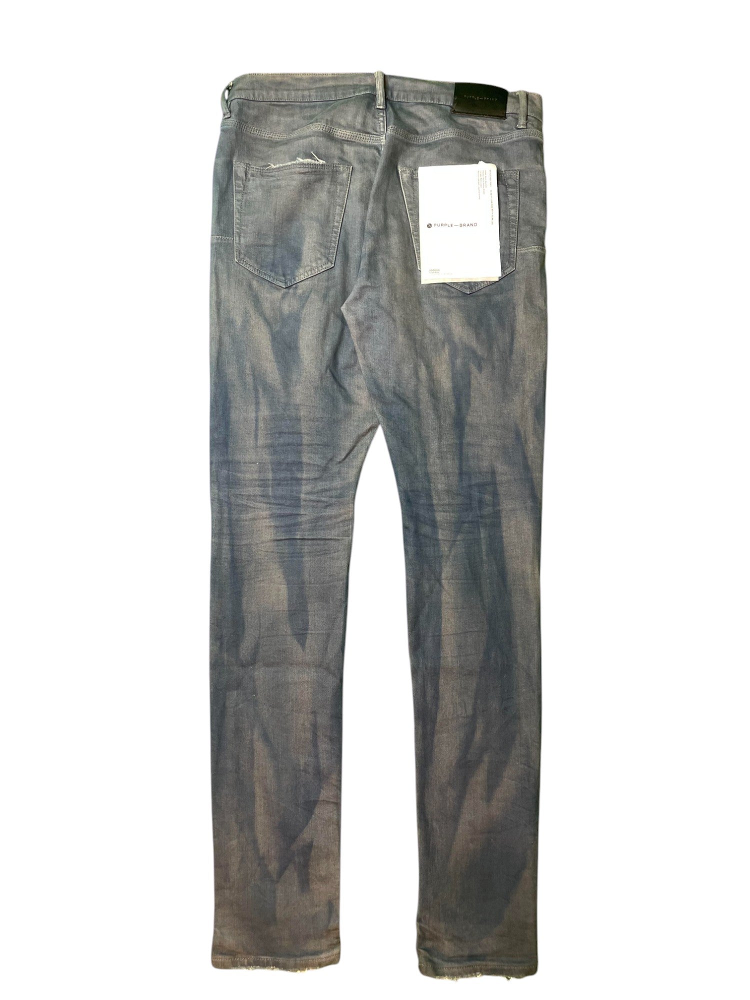 Purple Brand Tattered Dirty Wash Blue Jeans