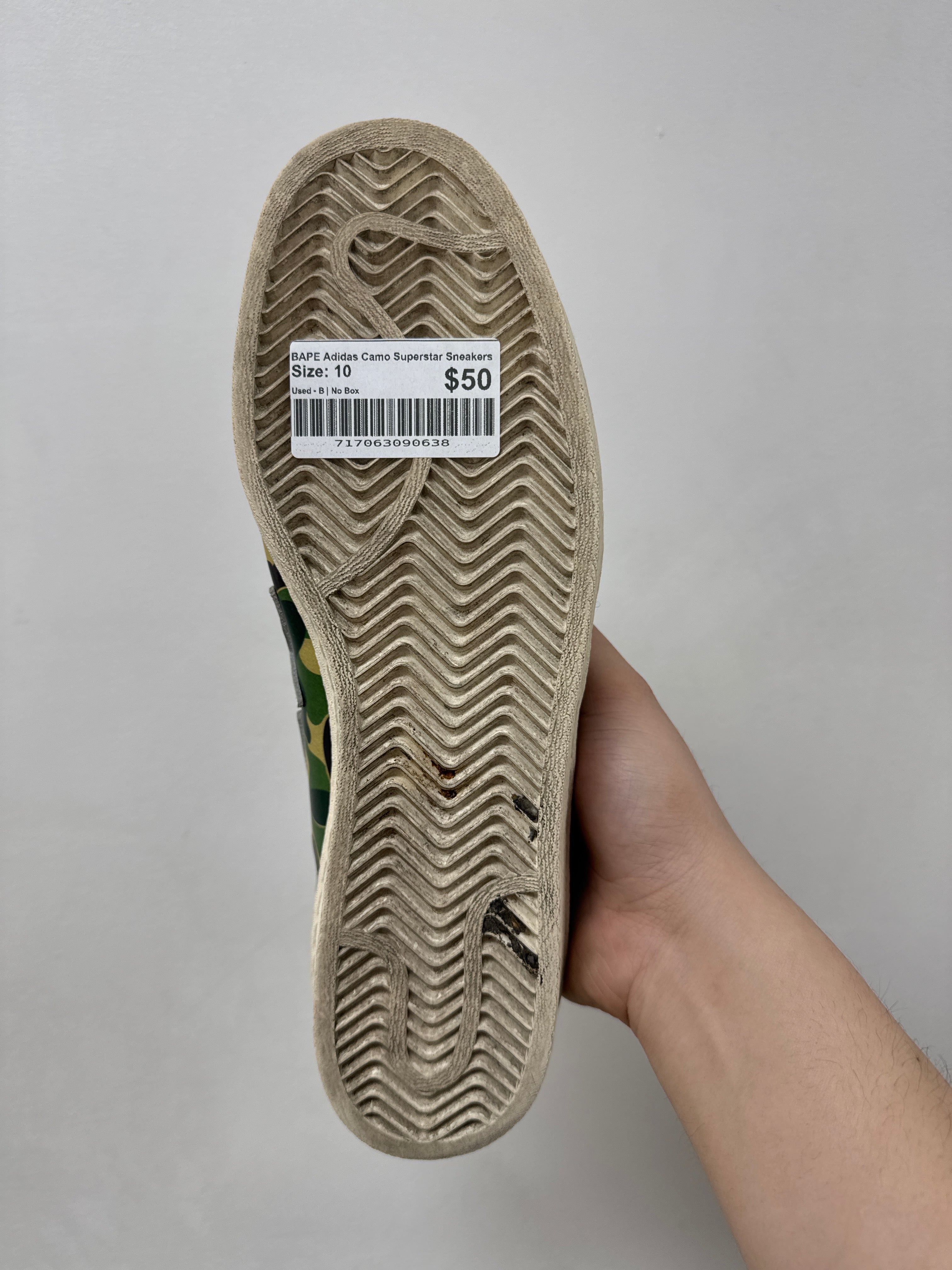 BAPE Adidas Camo Superstar Sneakers