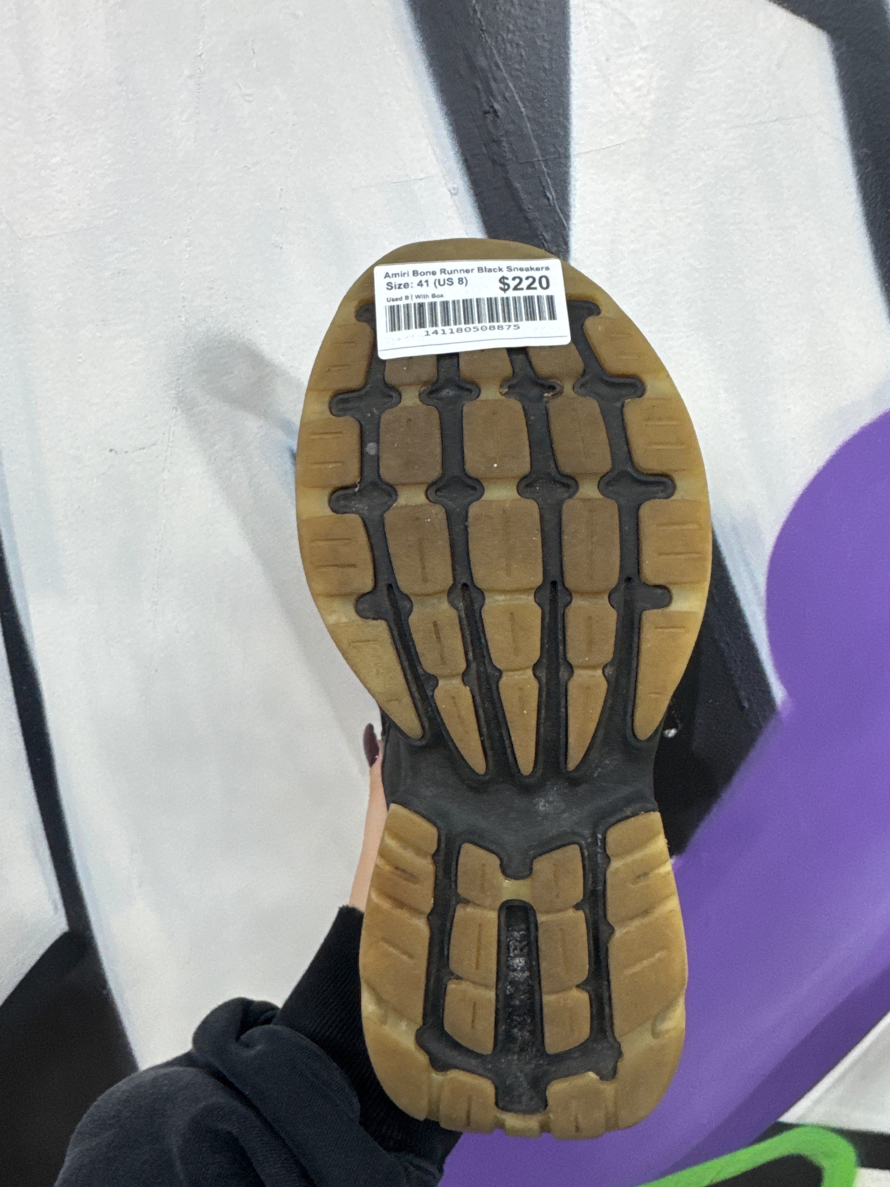 Amiri Bone Runner Black Sneakers