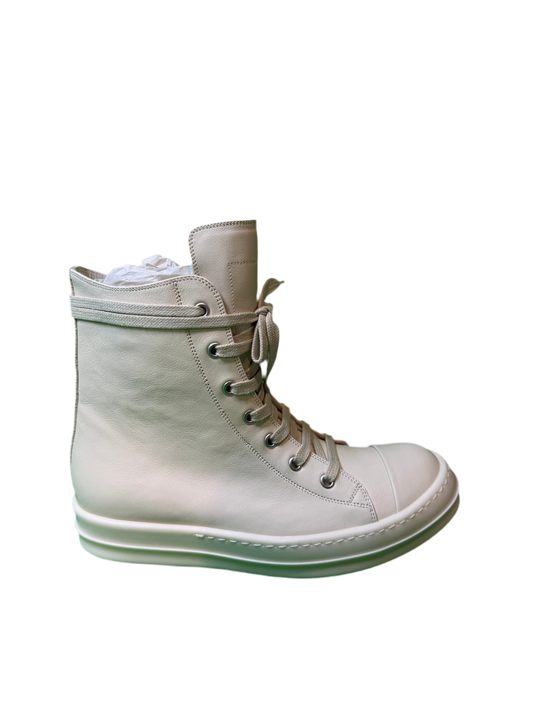Rick Owens Hi Top Sneakers Milk Sneakers