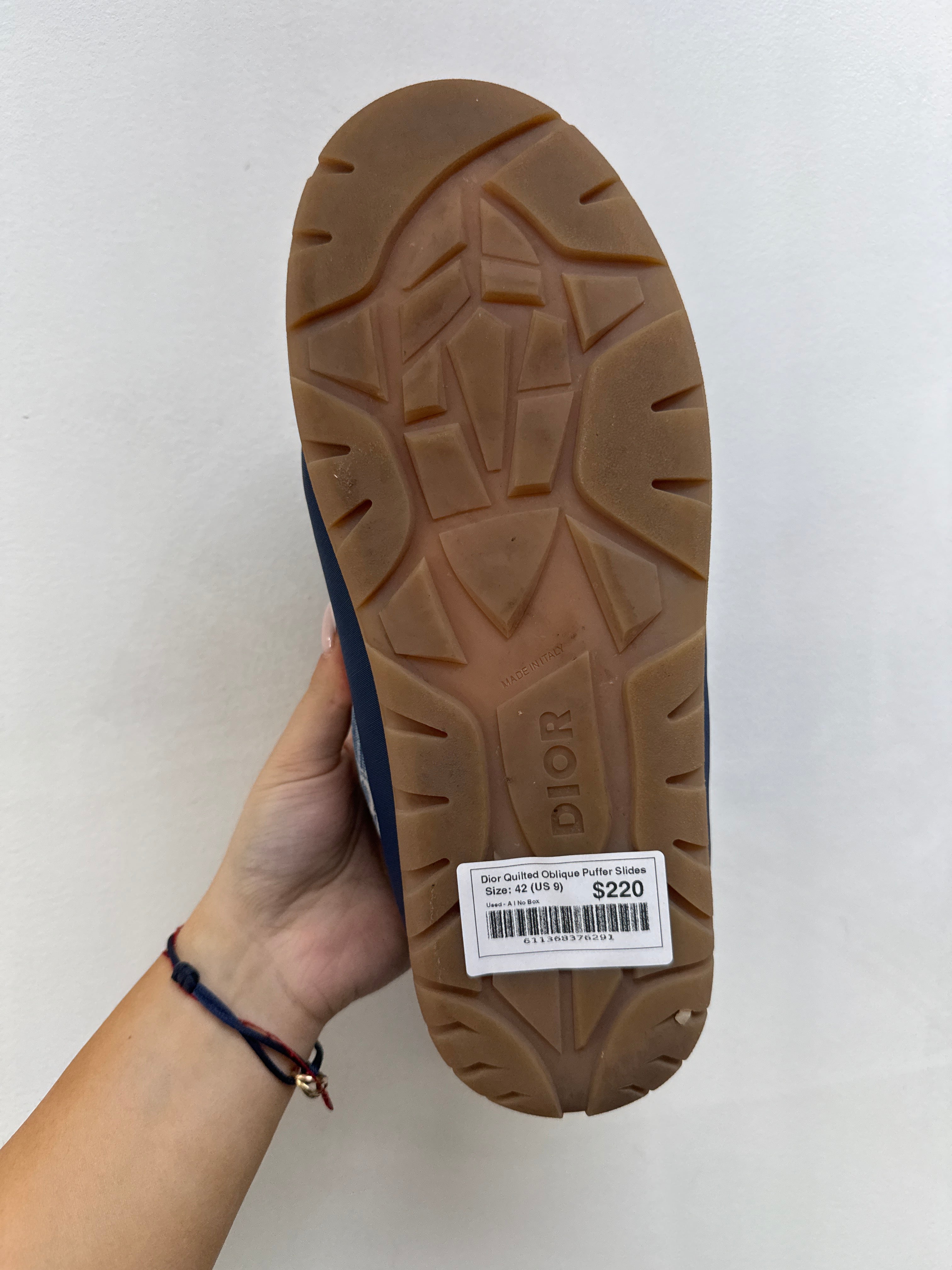 Dior Quilted Oblique Puffer Slides