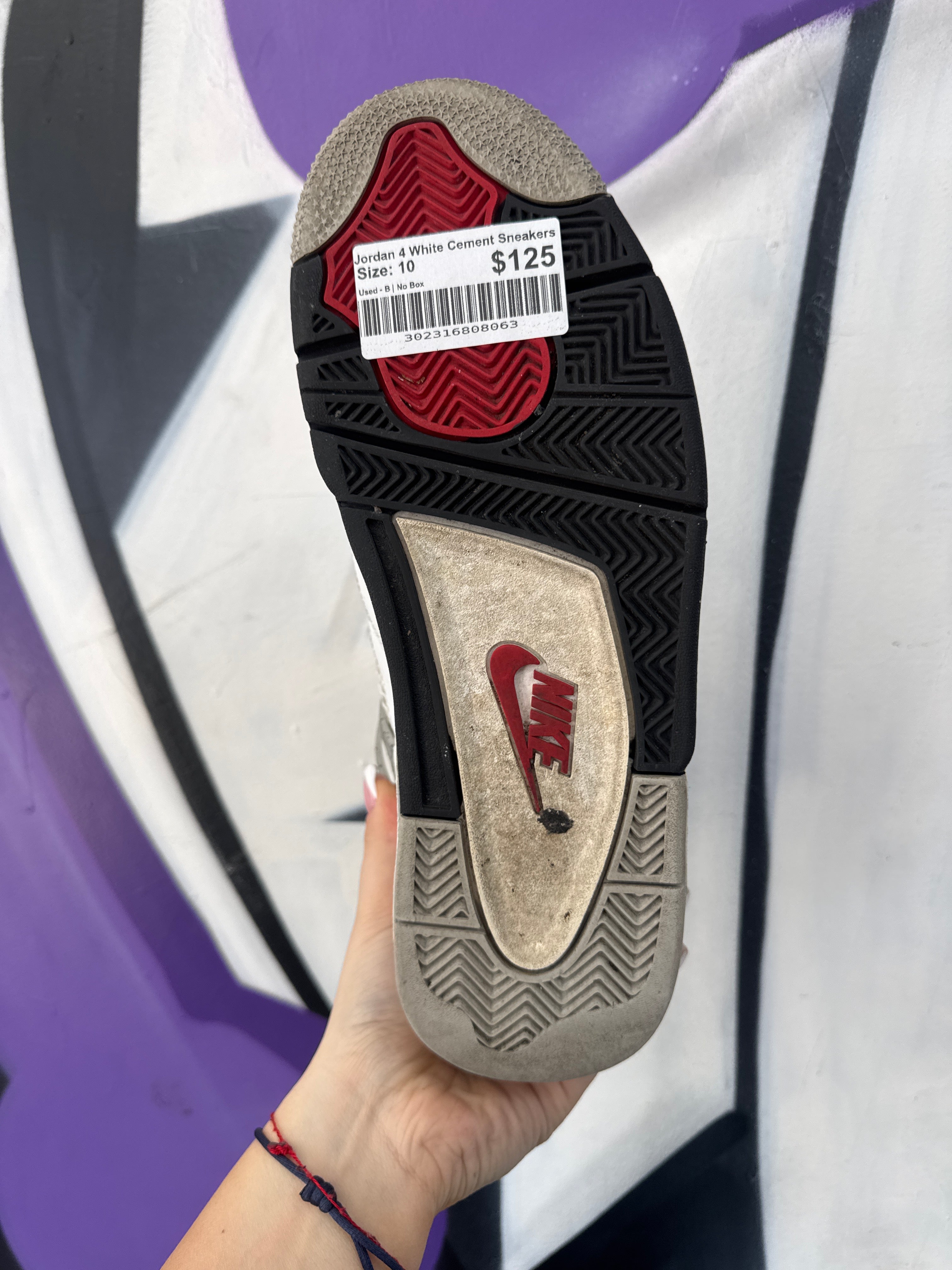 Jordan 4 White Cement Sneakers