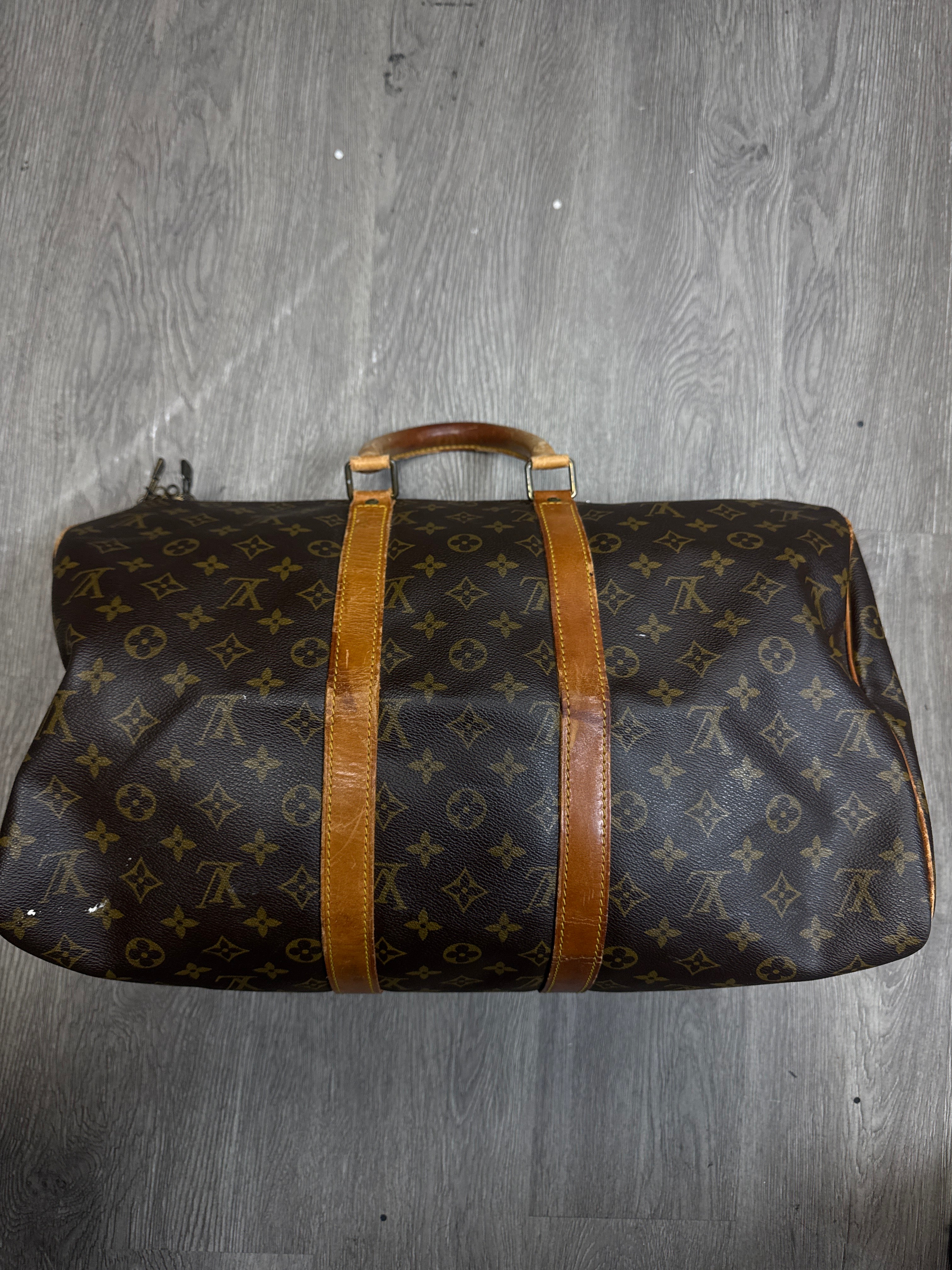 Louis Vuitton Brown Monogram Vintage Duffle Bag