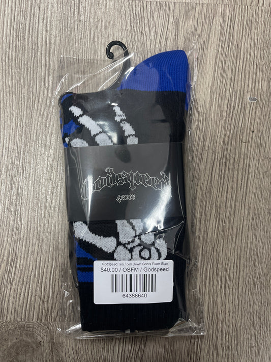 Godspeed Ten Toes Down Socks Black Blue