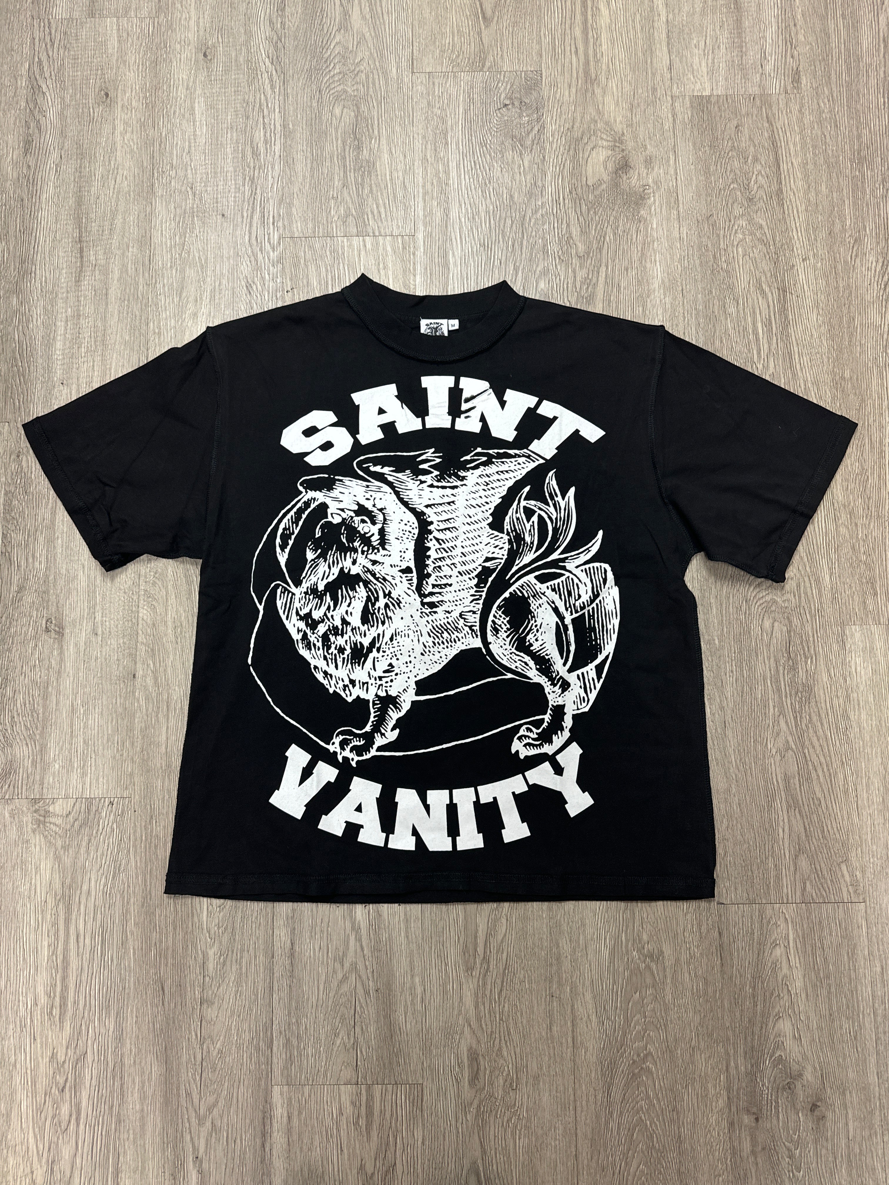 Saint Vanity Griffin Tee Black White