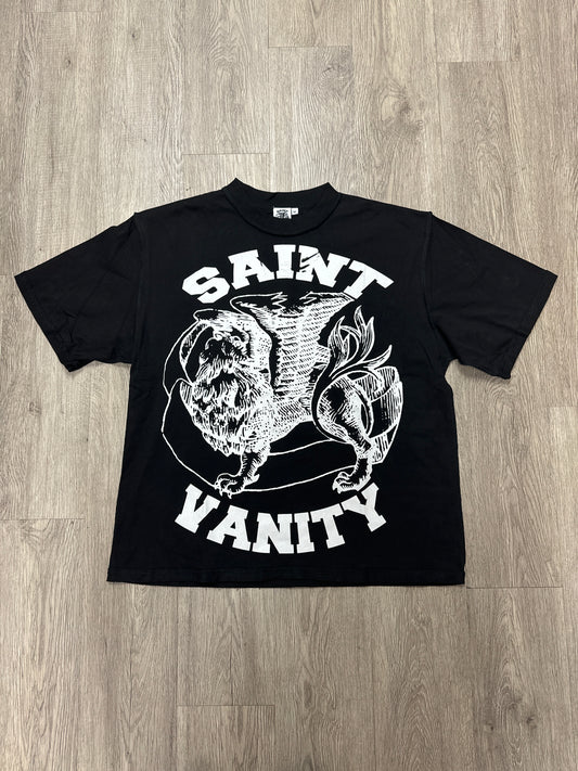 Saint Vanity Griffin Tee Black White