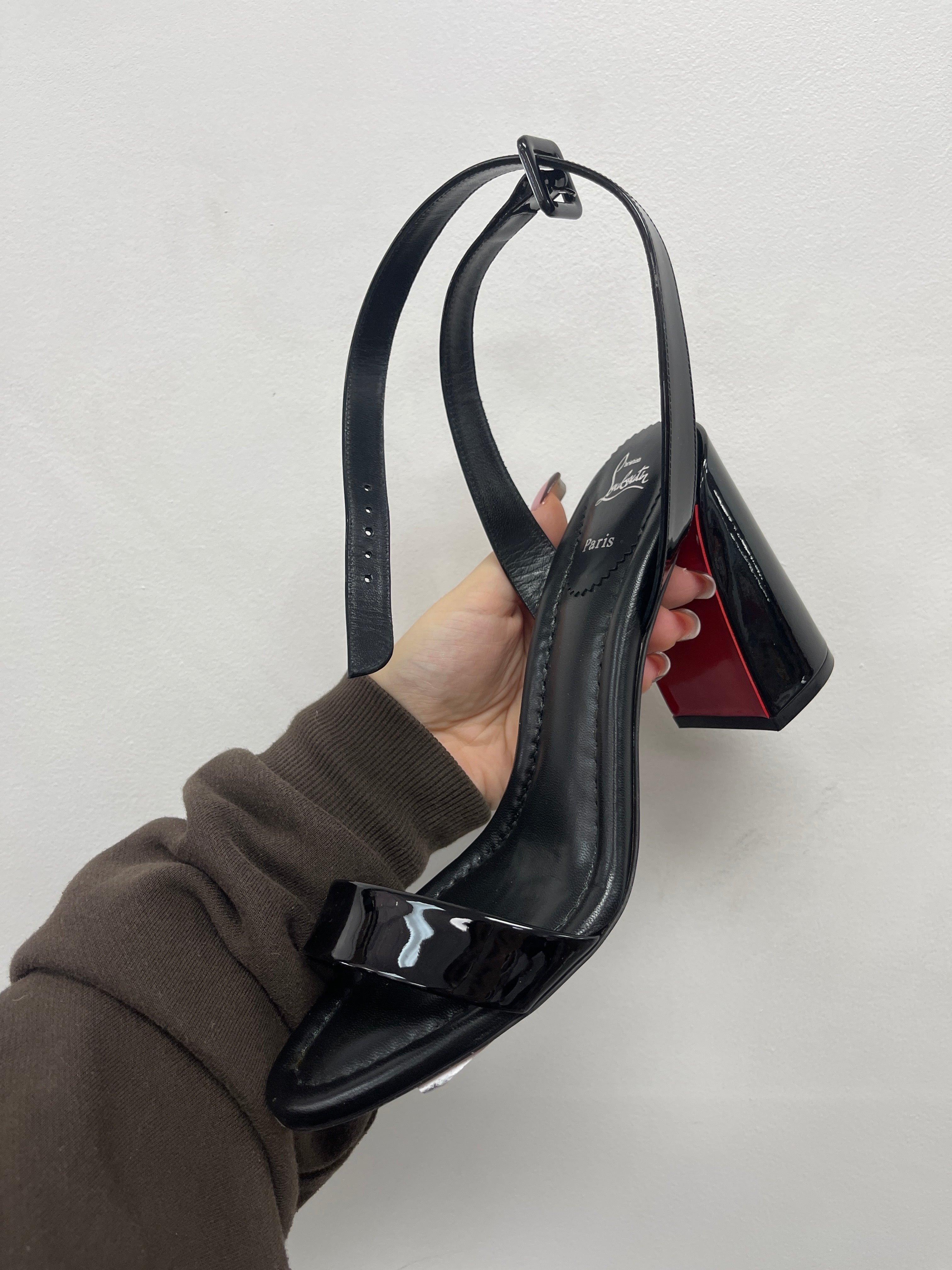 Christian Louboutin Heels Black  Used 40.5 With Box