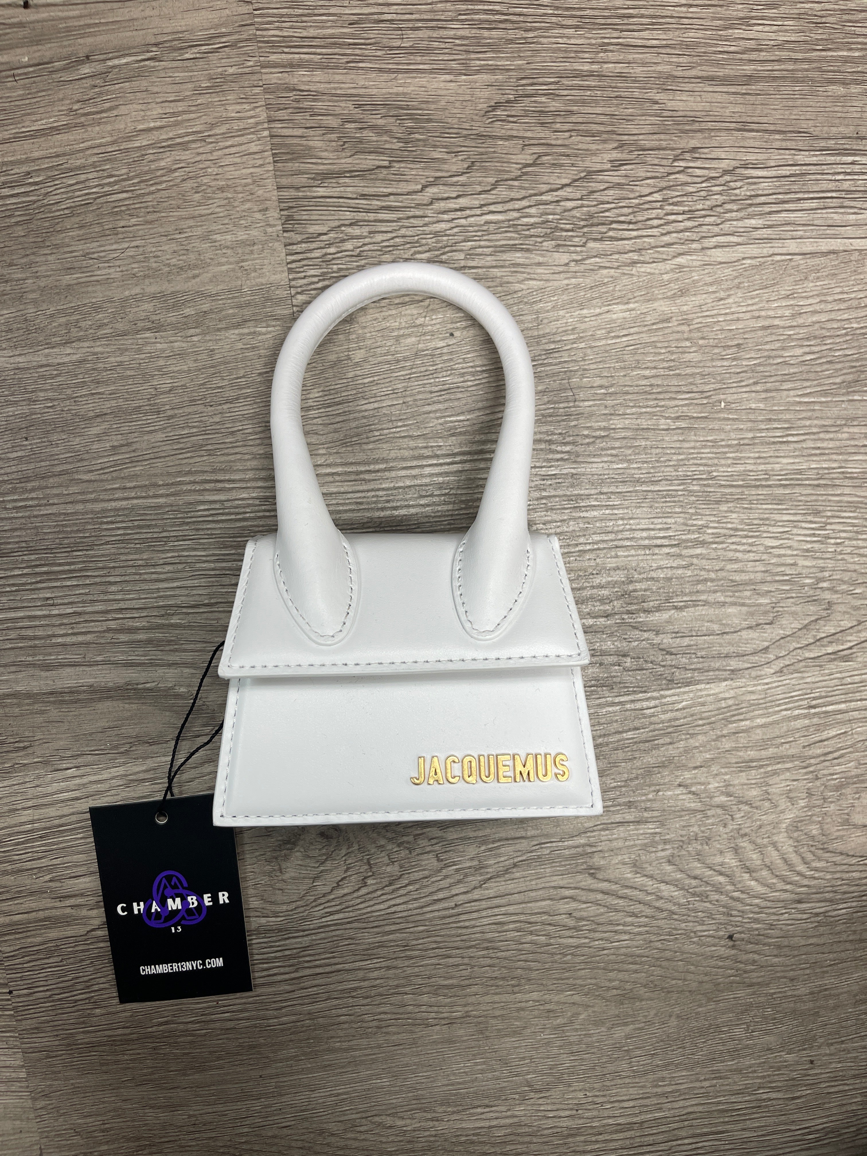 Jacquemus Mini Leather White Crossbody Bag