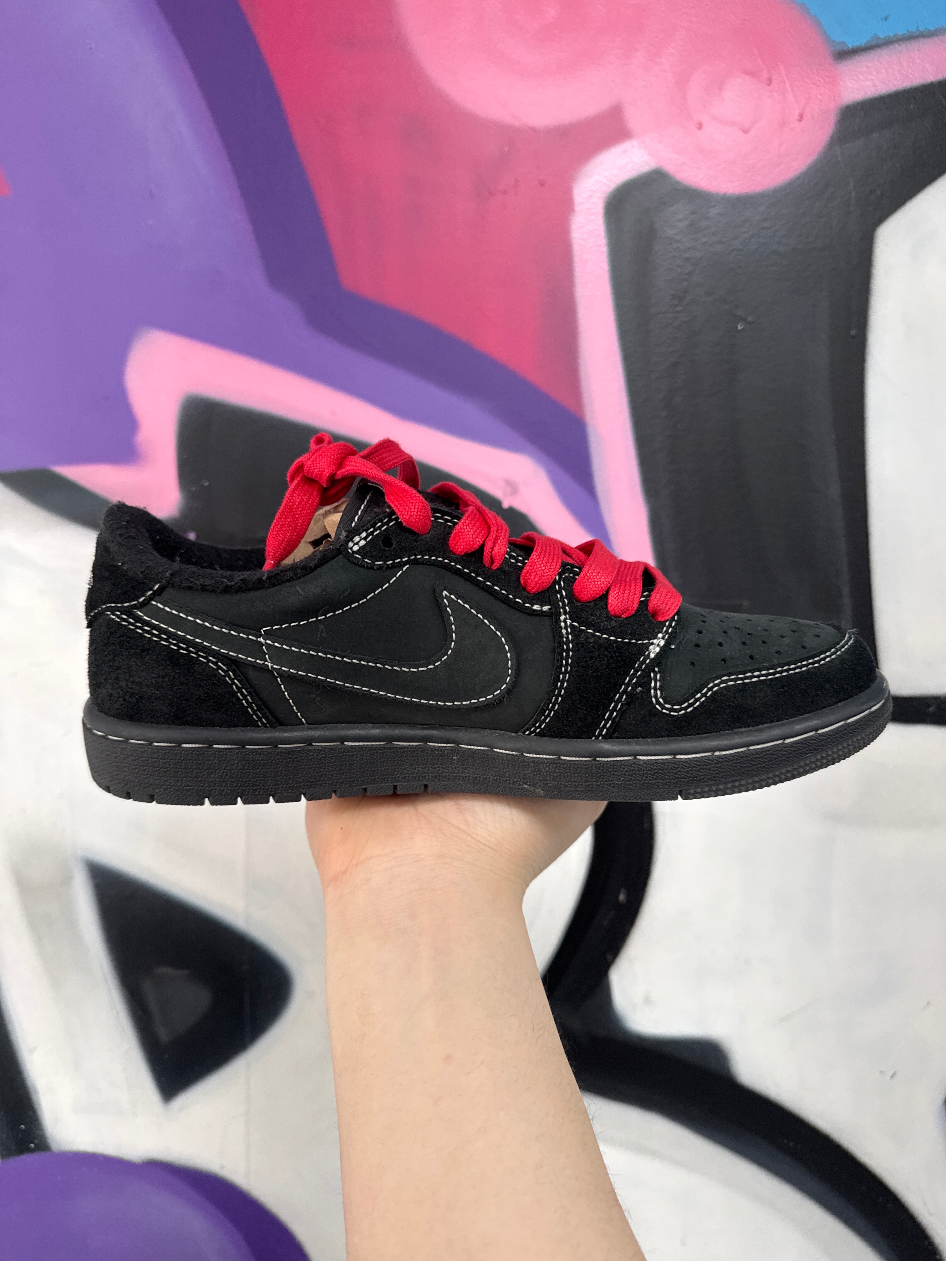 Jordan 1 Low TS Black Phantom Sneakers