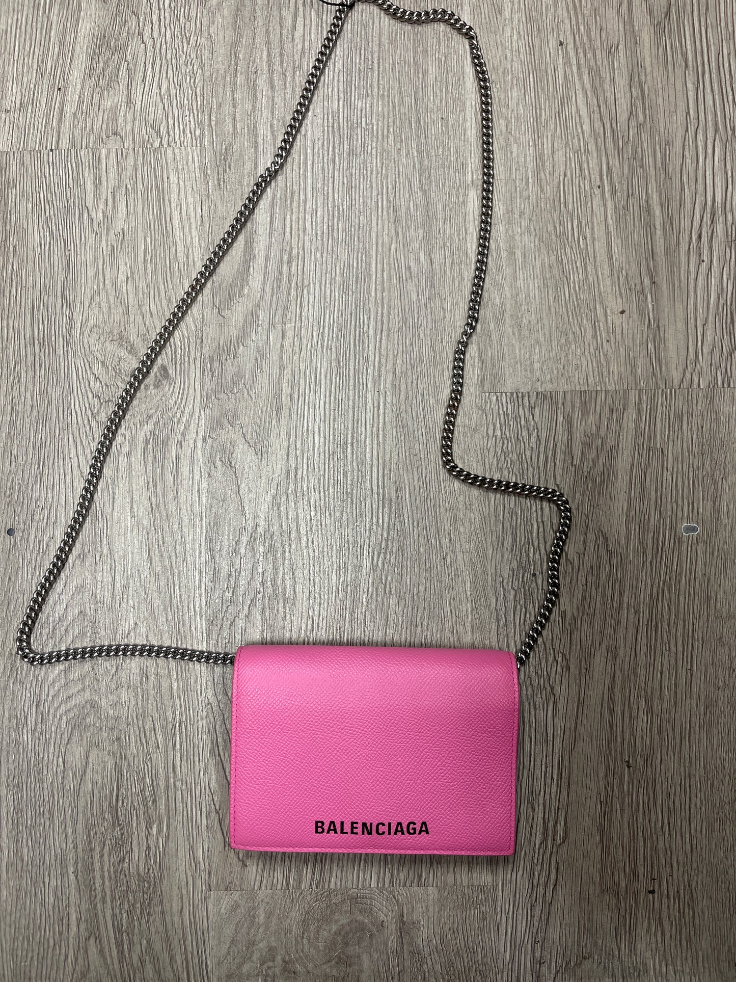 Balenciaga Wallet Chain Strap Pink Bag