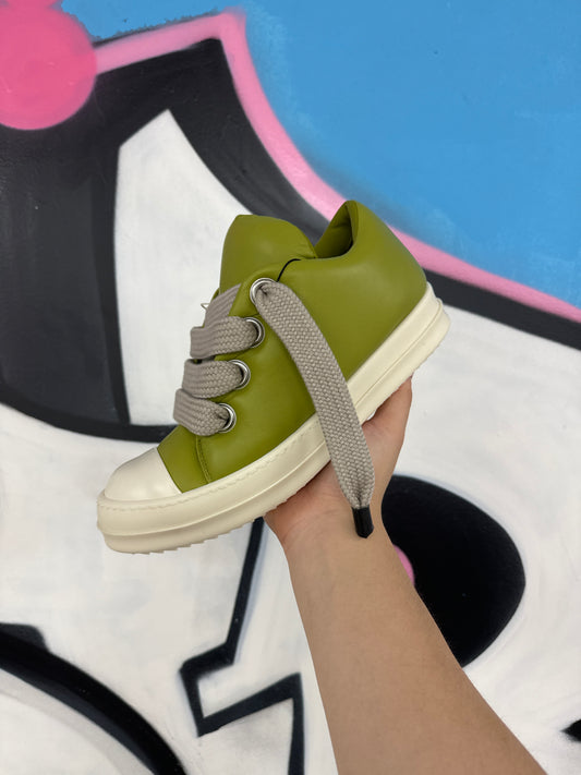 Rick Owens Jumbo Lime Green Milk Leather New With Box