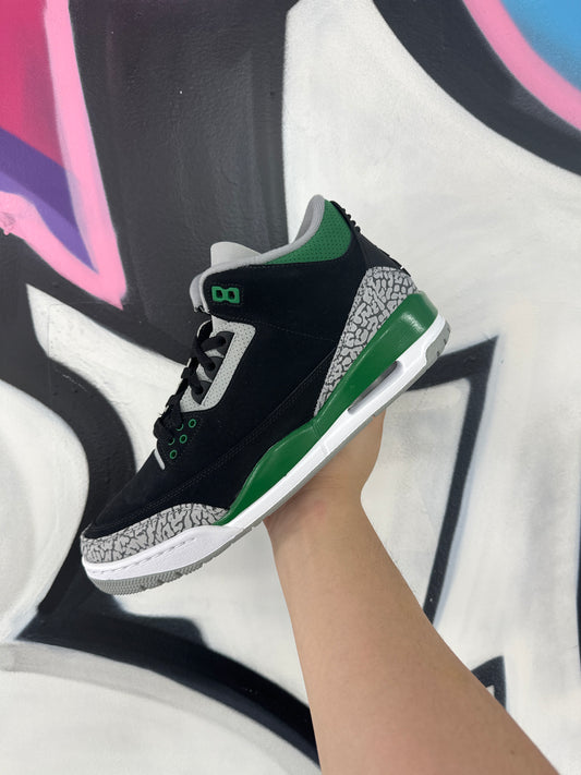 Jordan 3 Pine Green New With Box