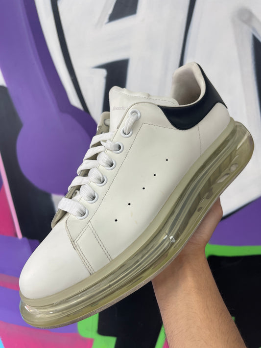 McQueen Oversized Sneaker White Black Clear Sole Used 45 (US 12) With Box