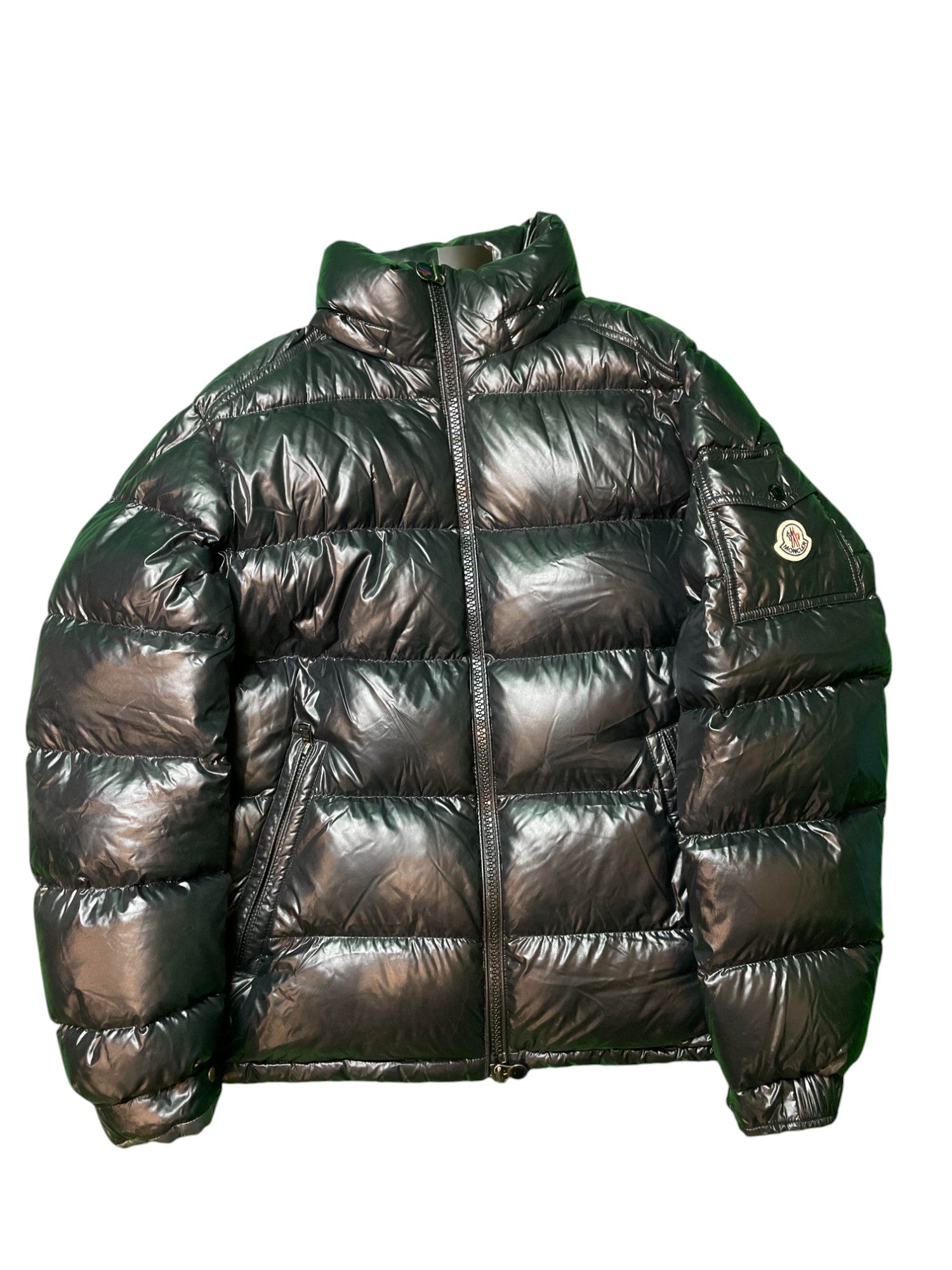 Moncler "Maya" Black Puffer Coat