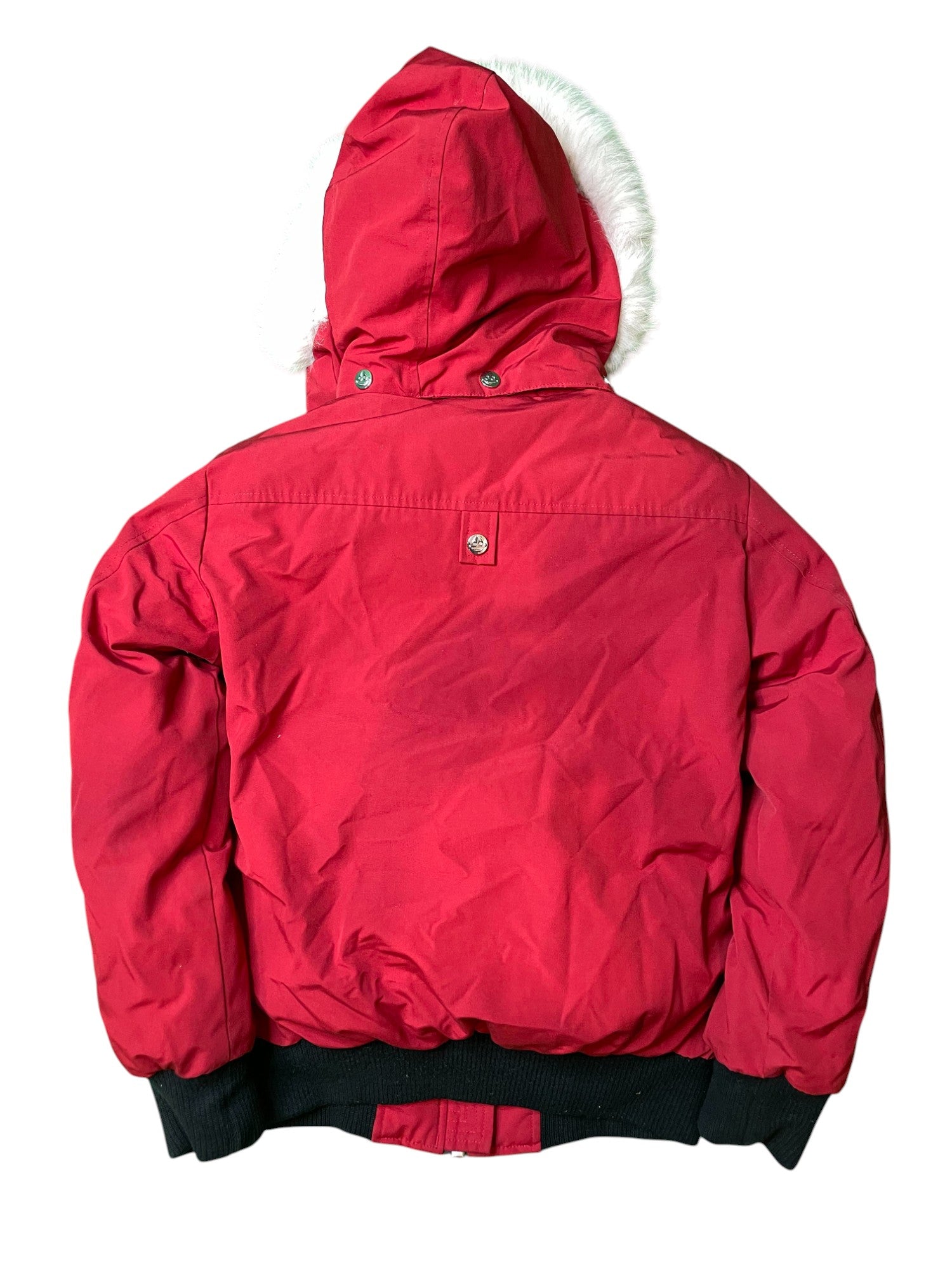 Moose Knuckle Red Fur Lined Coat Kids