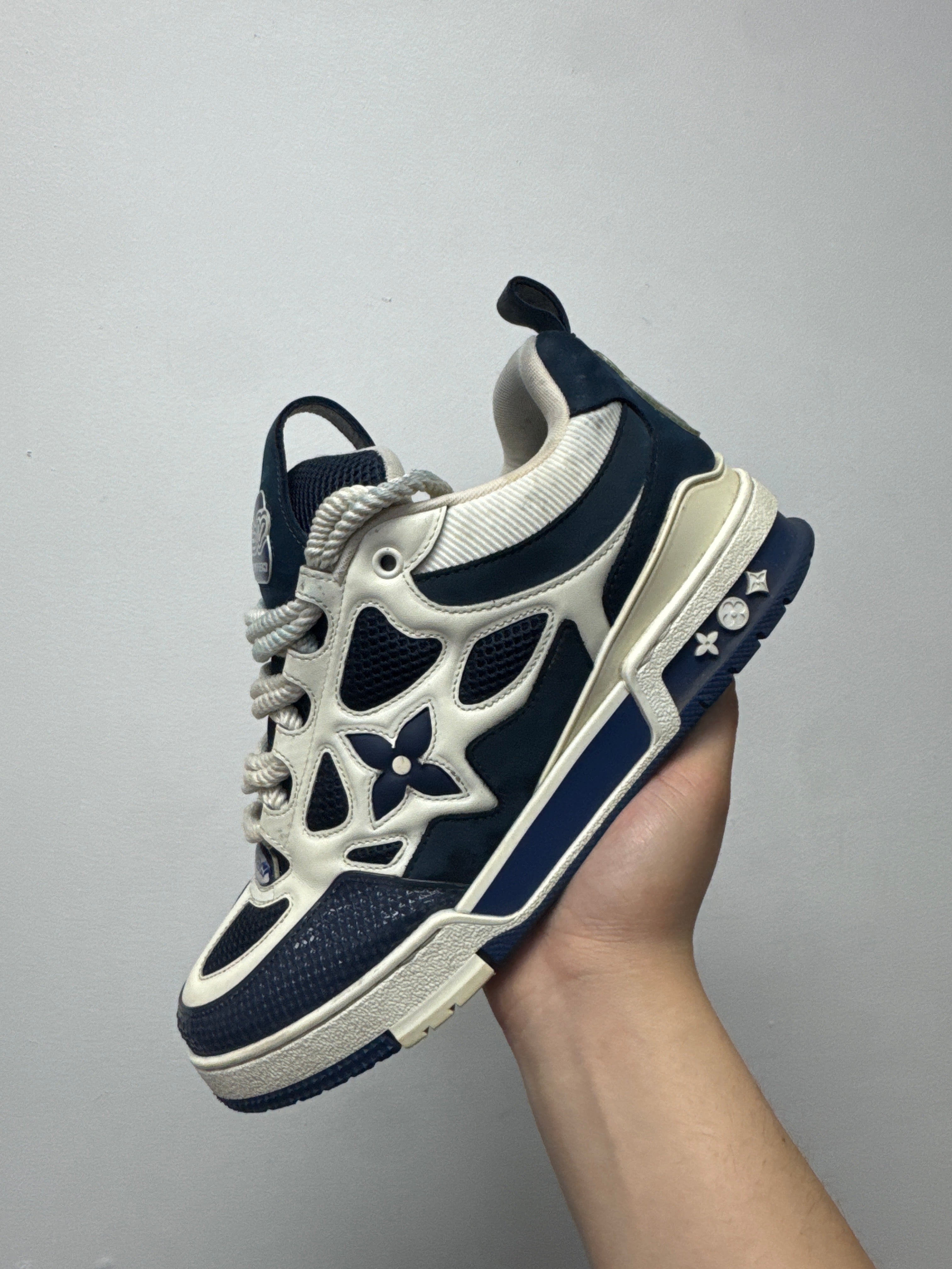 Louis Vuitton Navy Skate Sneakers