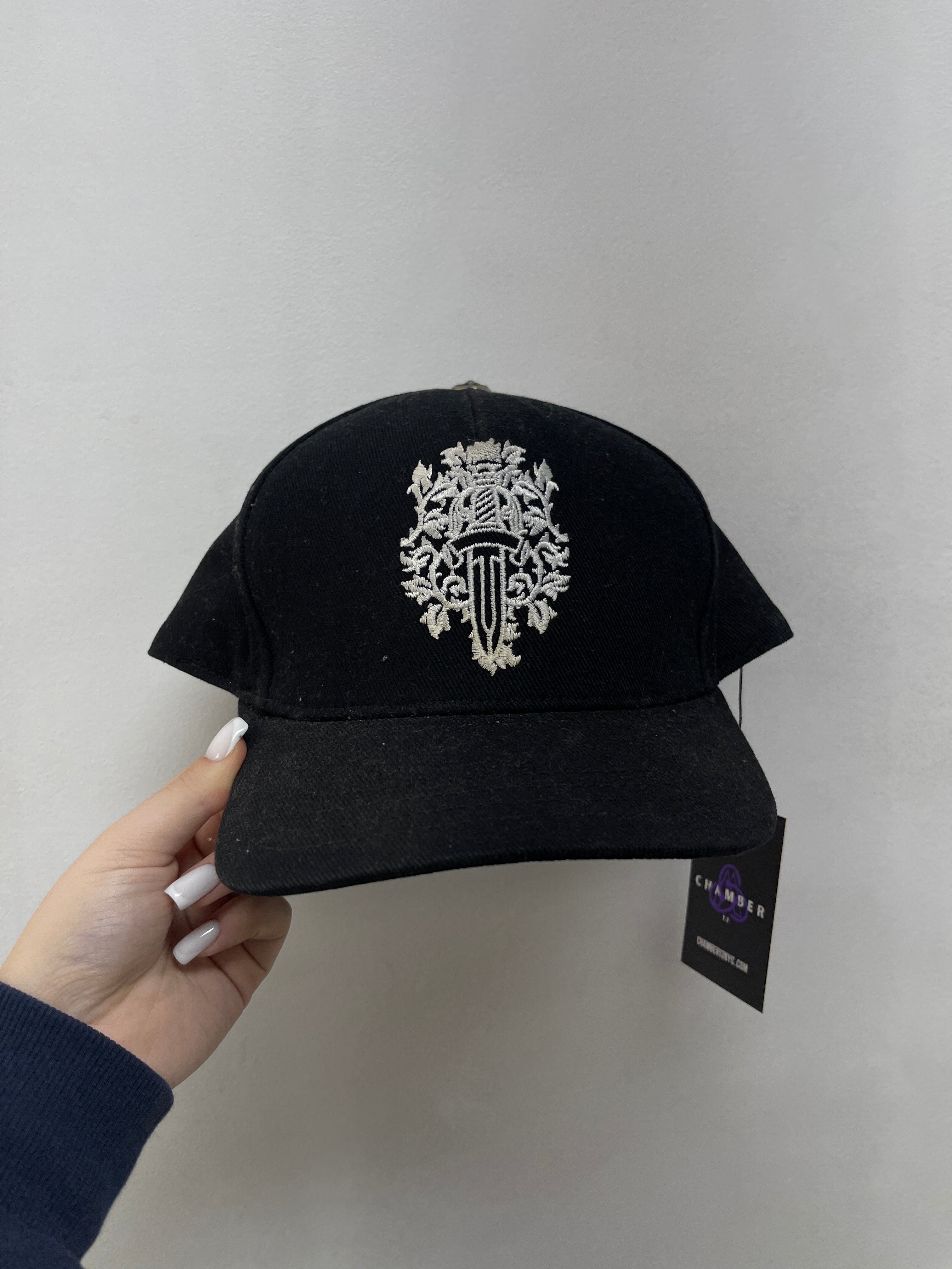 Chrome Hearts Black Vine Dagger Cap