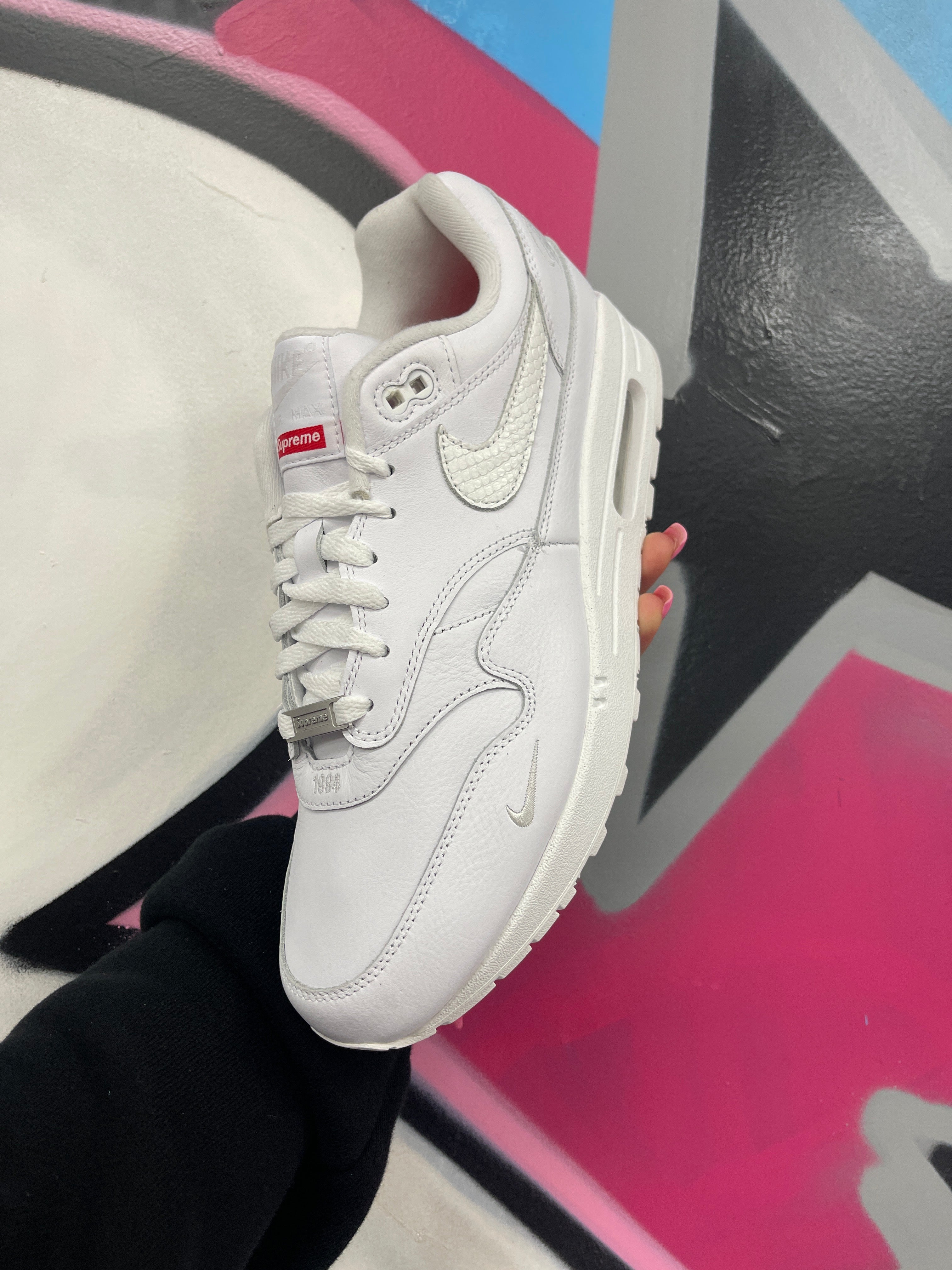 Supreme Nike Air Max Triple White  New 11 With Box