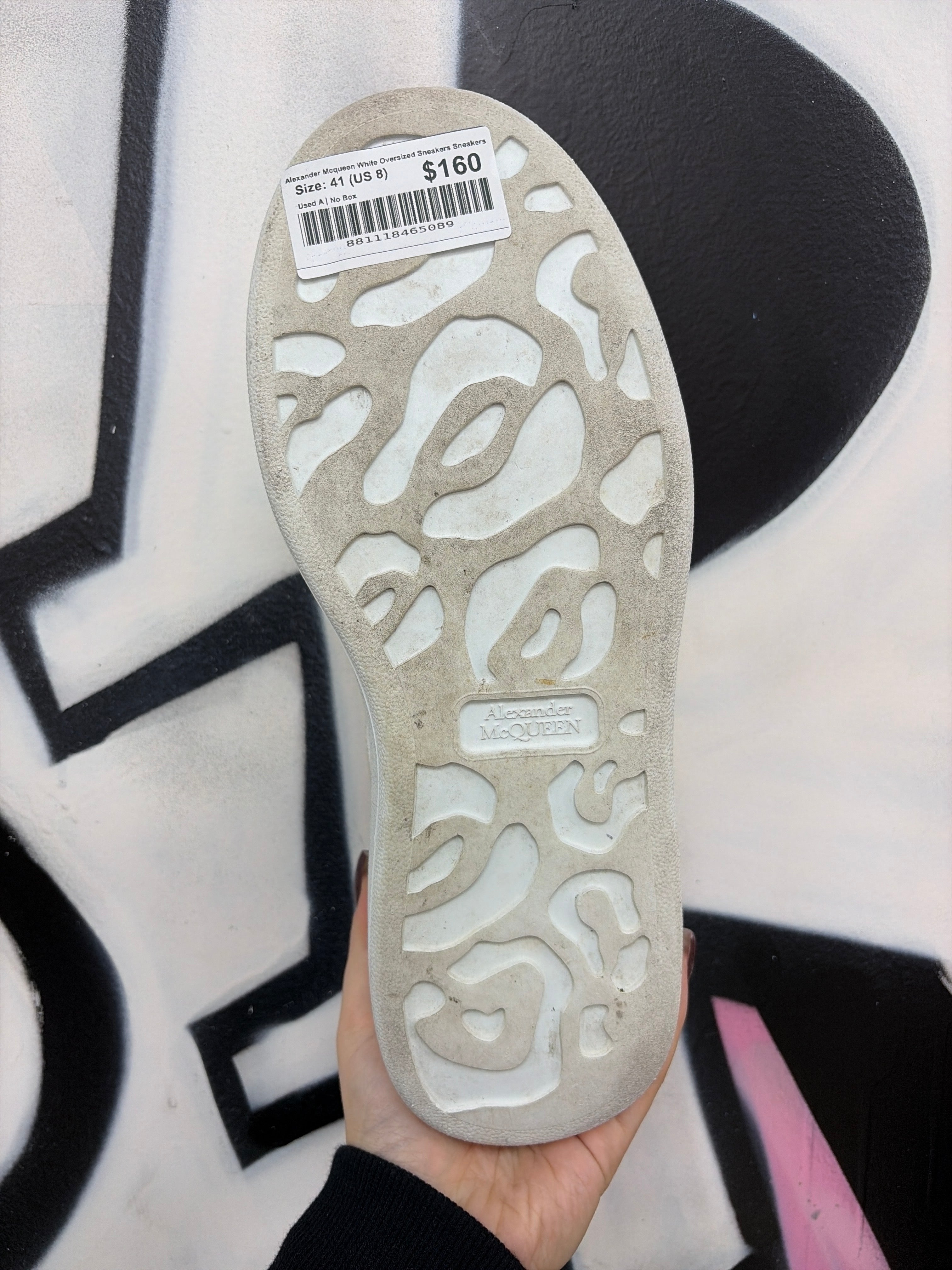 Alexander Mcqueen White Oversized Sneakers Sneakers