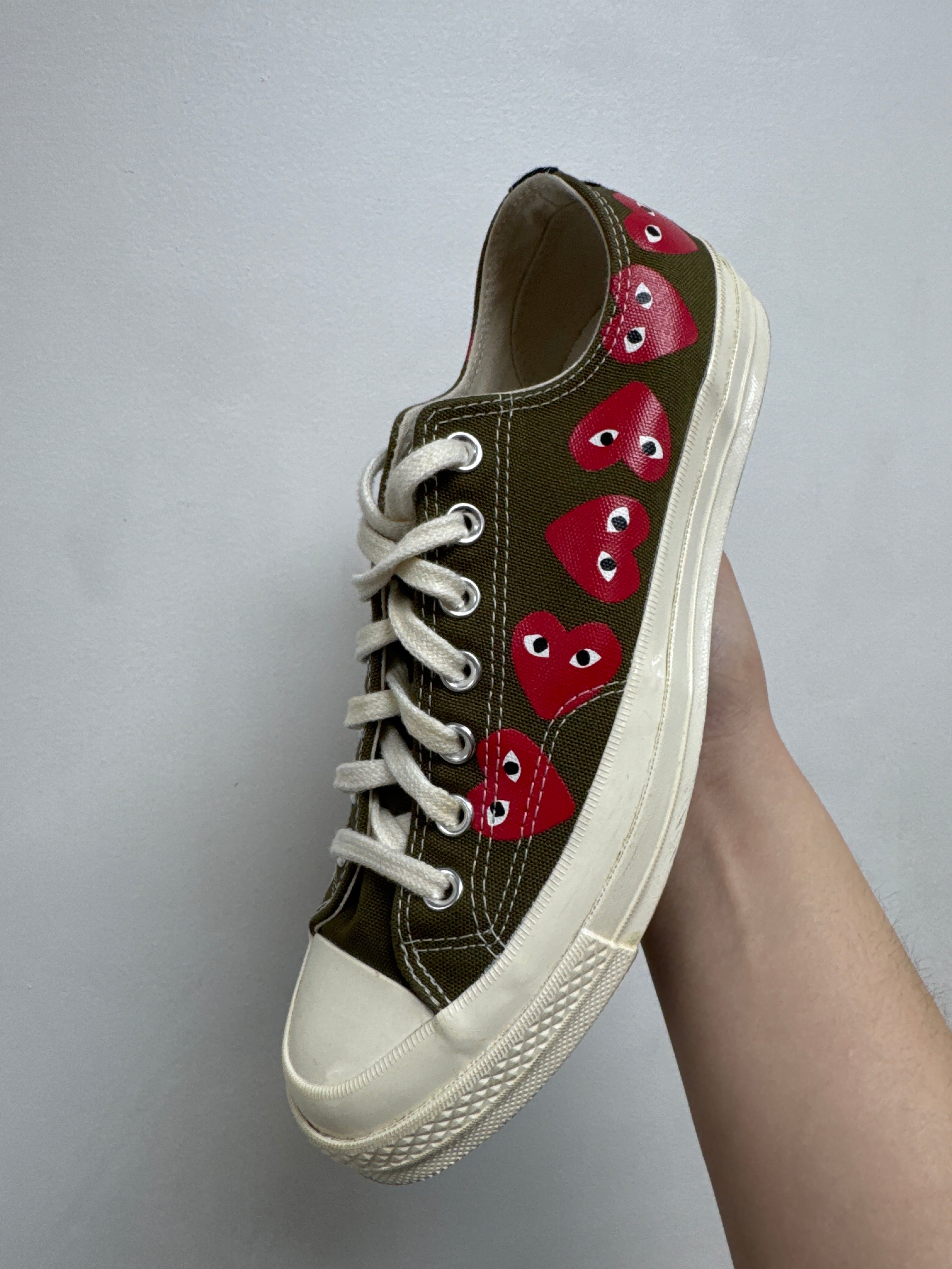 Converse CDG Olive Chuck Low Sneakers